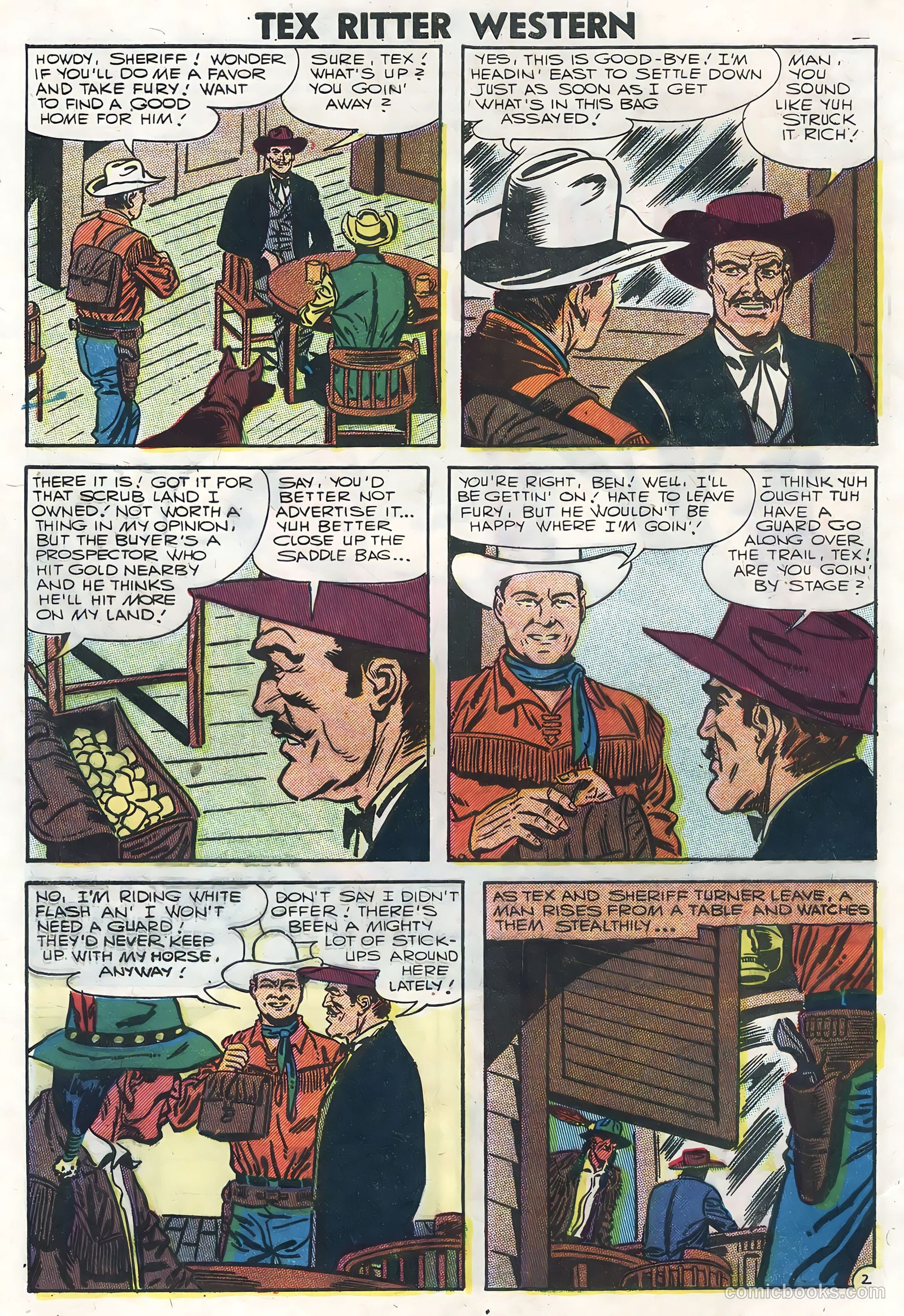 Tex Ritter Western #35 (1957) — page 4 of 36