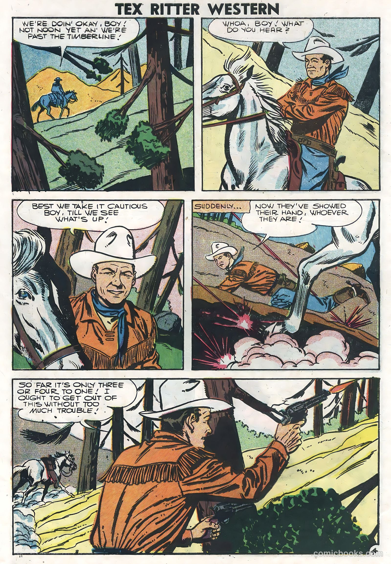 Tex Ritter Western #35 (1957) — page 6 of 36