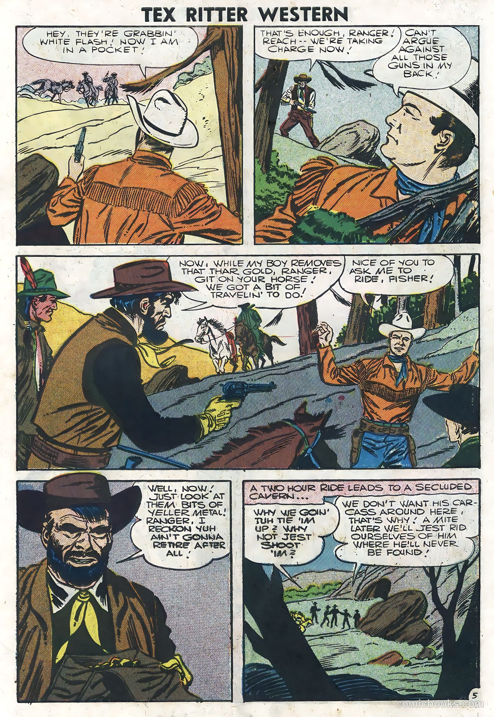 Tex Ritter Western #35 (1957) — page 7 of 36