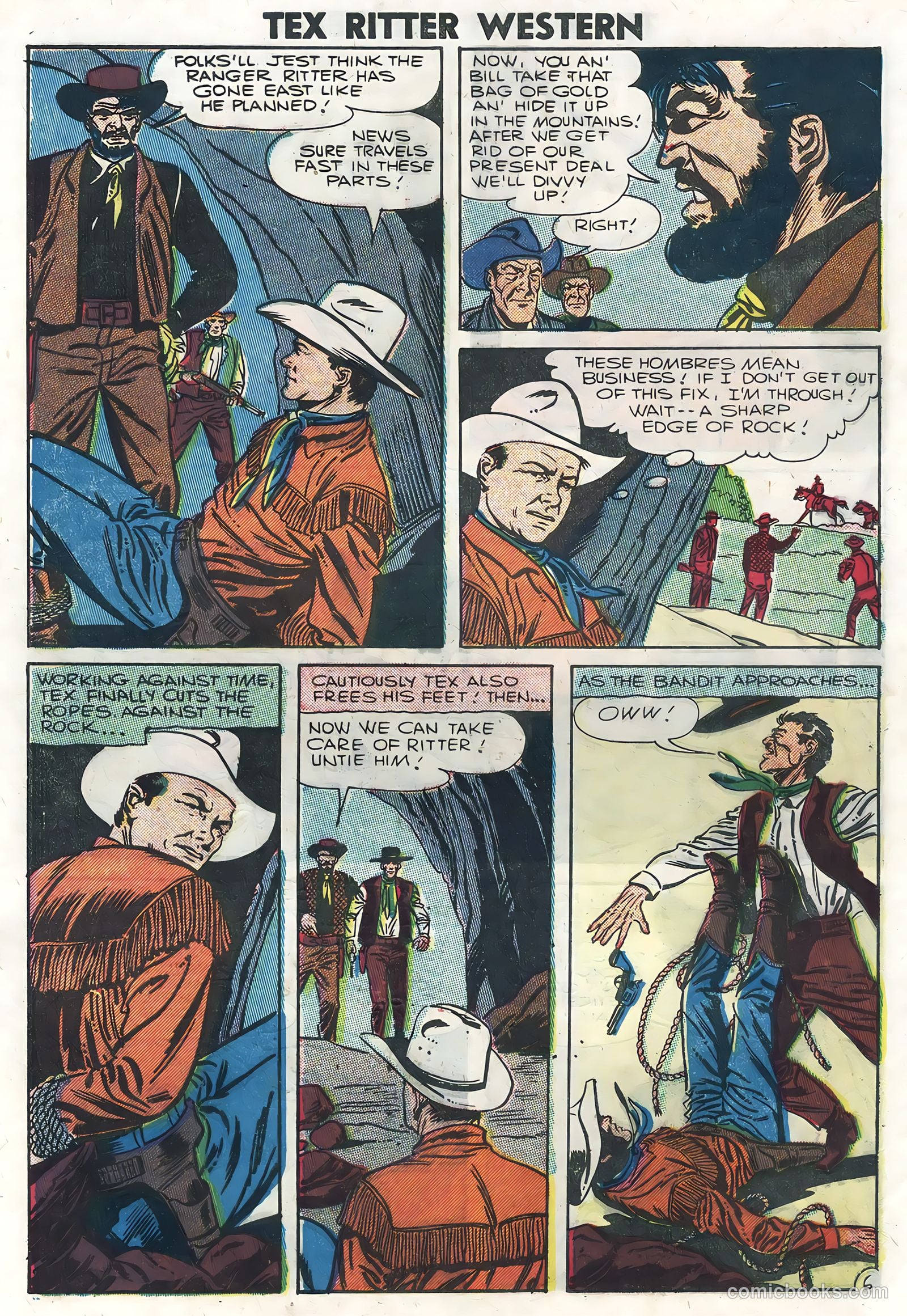 Tex Ritter Western #35 (1957) — page 8 of 36