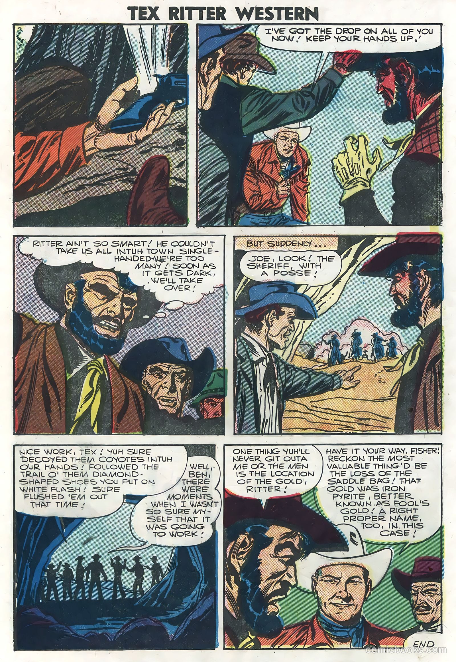Tex Ritter Western #35 (1957) — page 9 of 36