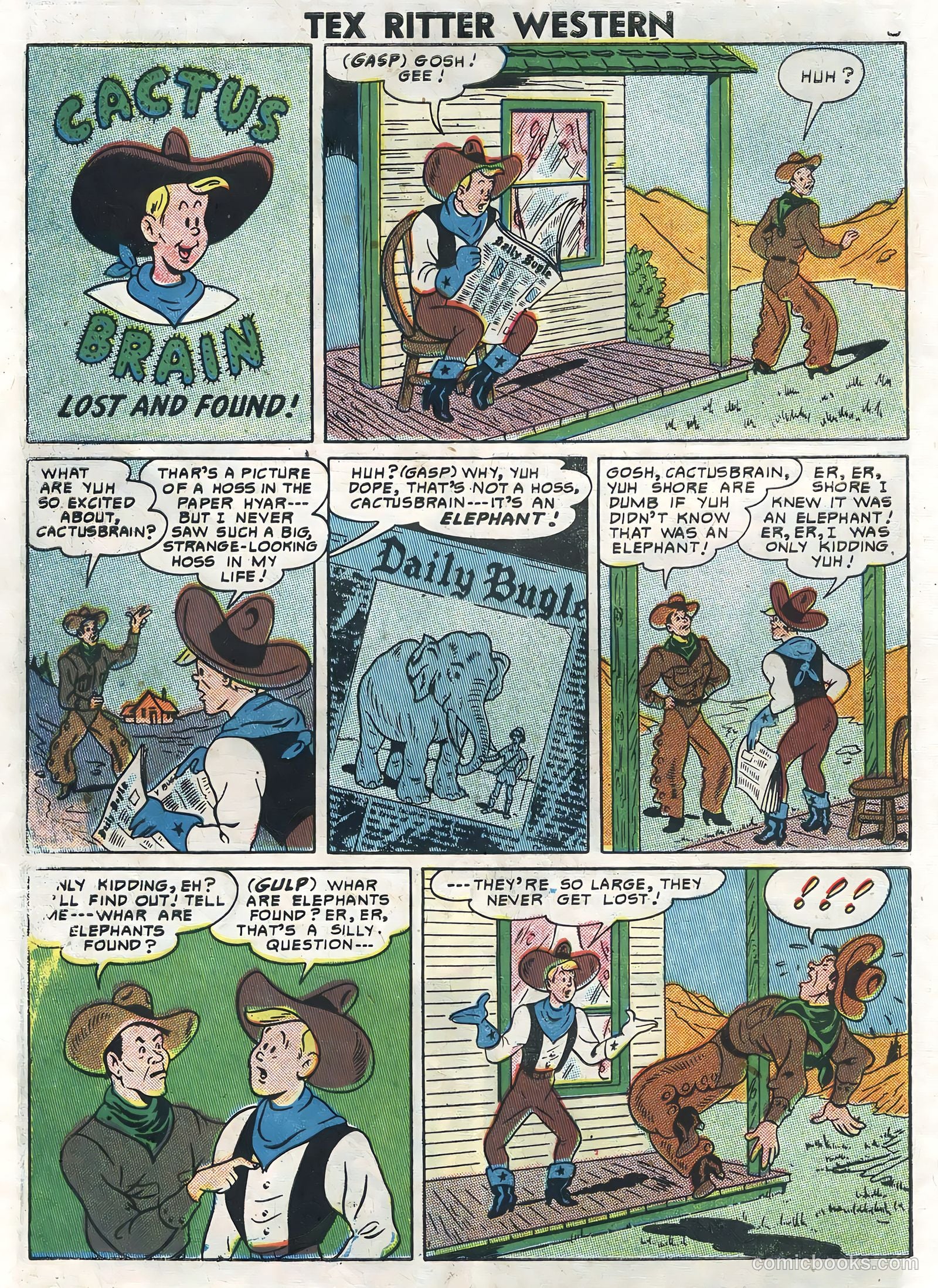 Tex Ritter Western #35 (1957) — page 10 of 36