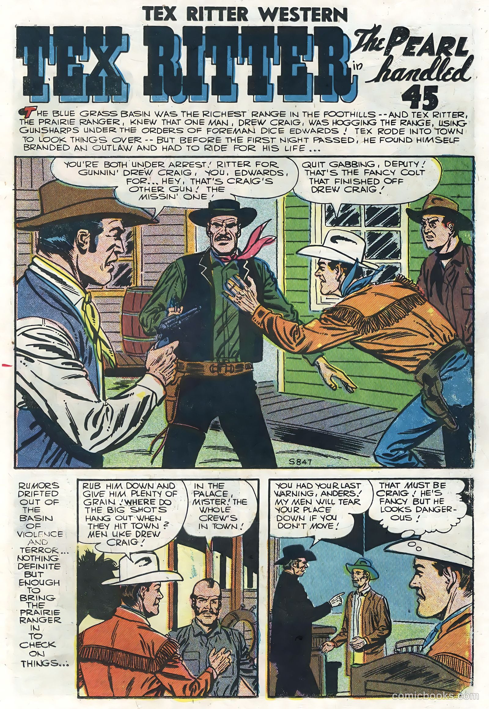Tex Ritter Western #35 (1957) — page 11 of 36