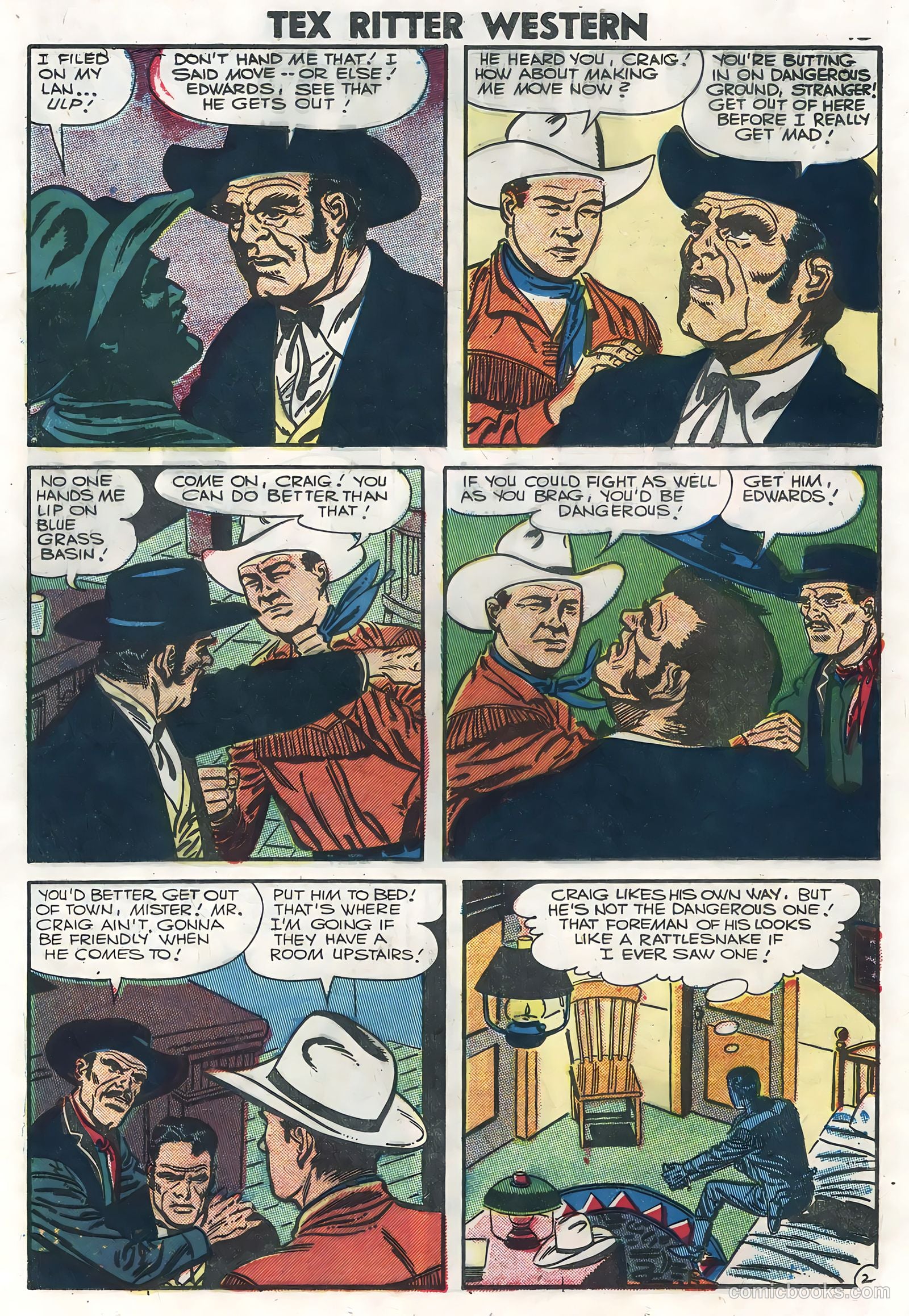 Tex Ritter Western #35 (1957) — page 12 of 36