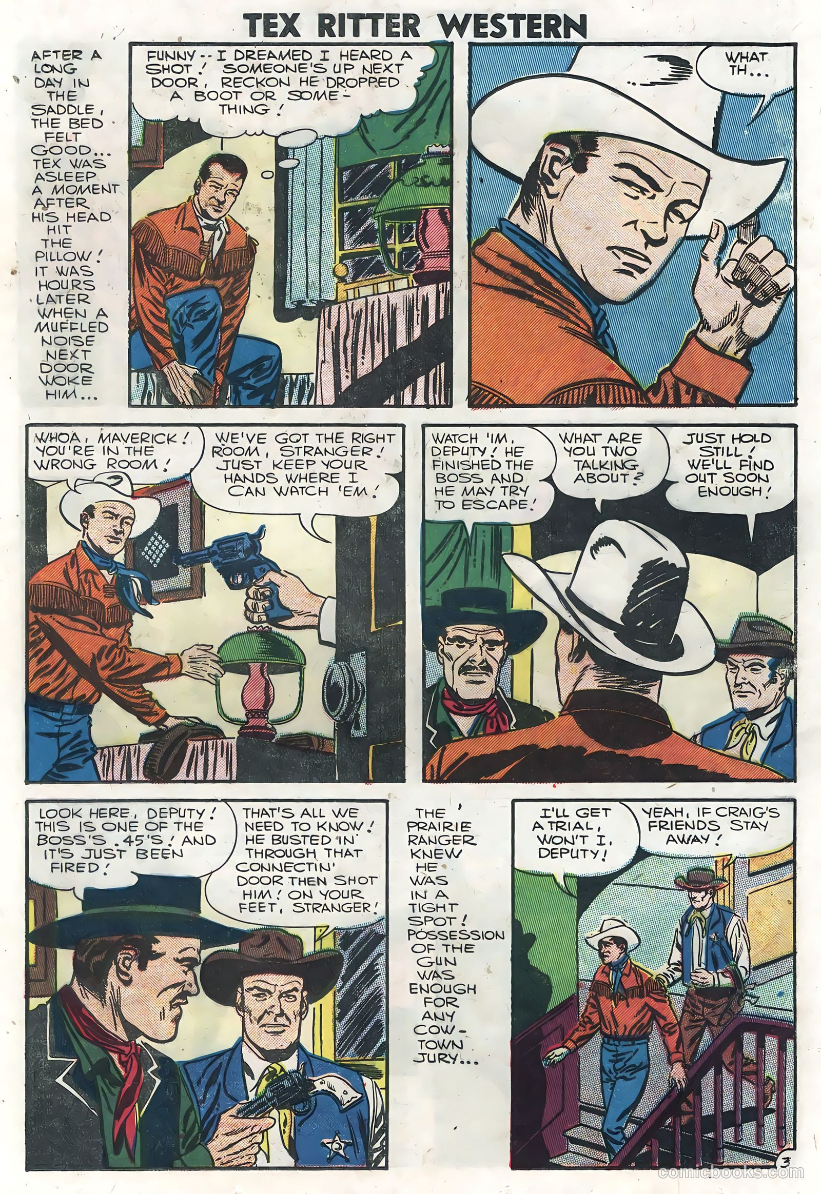 Tex Ritter Western #35 (1957) — page 13 of 36