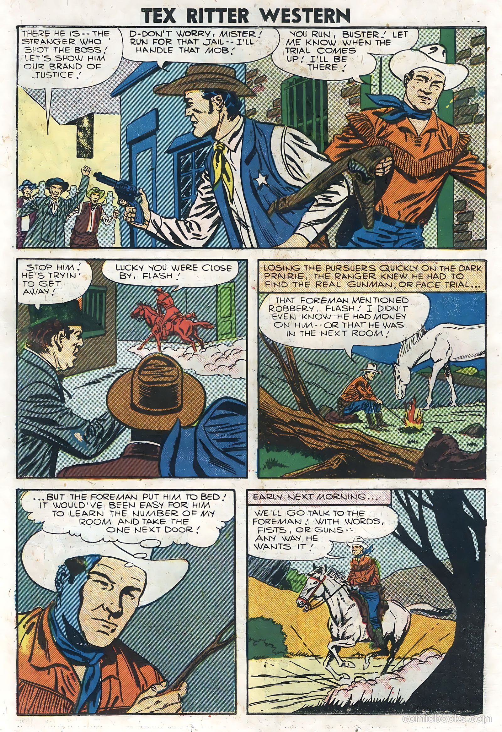 Tex Ritter Western #35 (1957) — page 14 of 36
