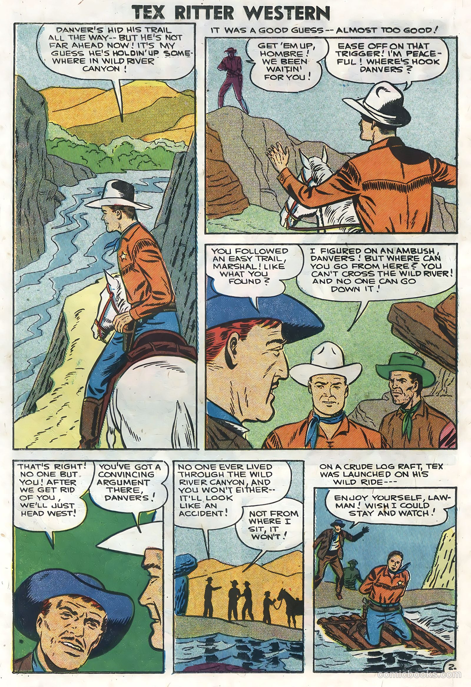 Tex Ritter Western #35 (1957) — page 22 of 36