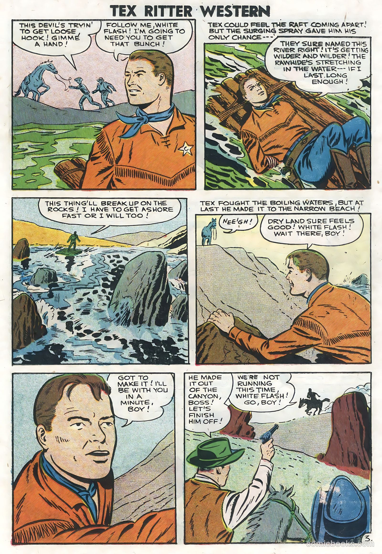 Tex Ritter Western #35 (1957) — page 23 of 36