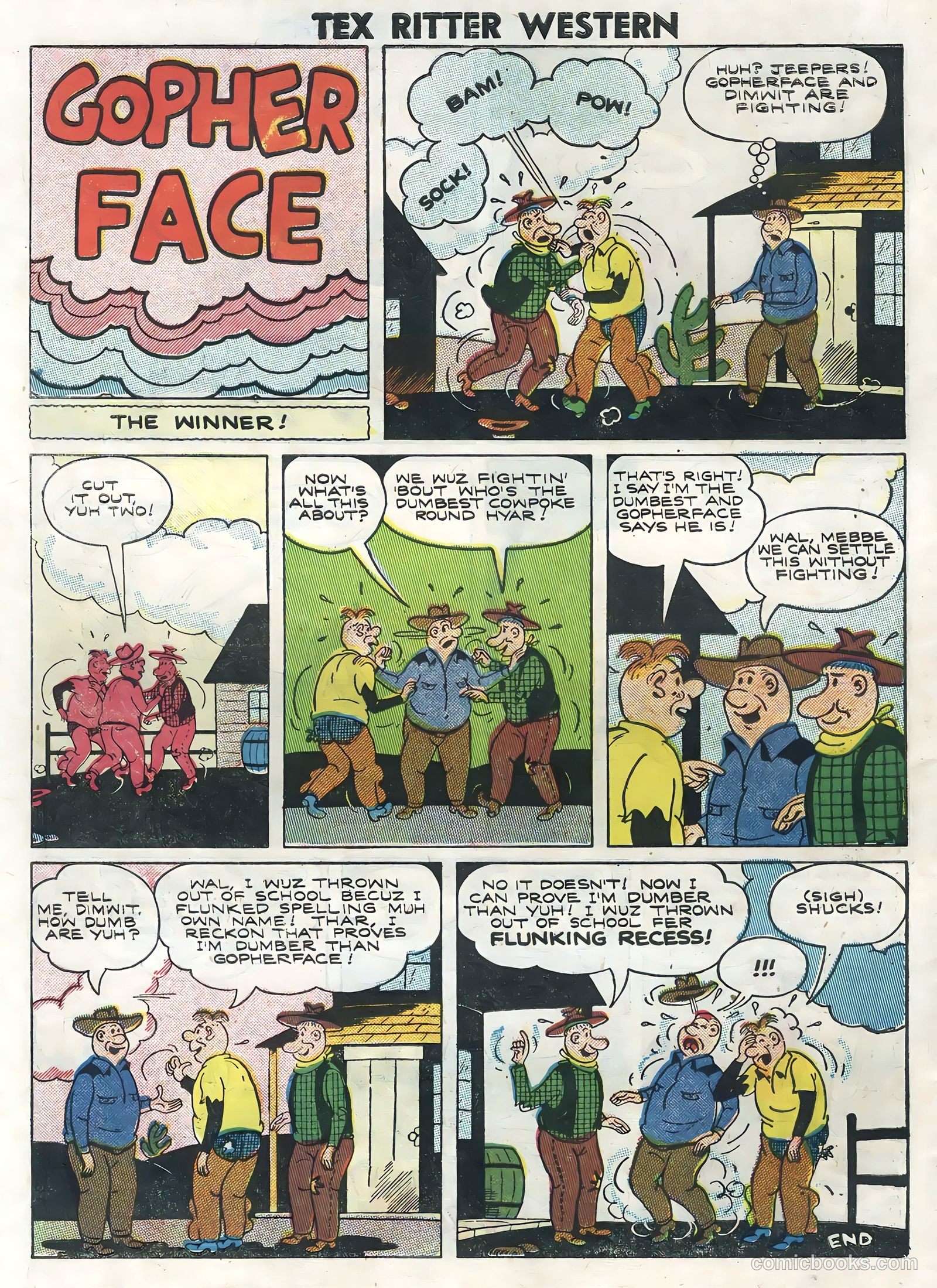 Tex Ritter Western #35 (1957) — page 30 of 36
