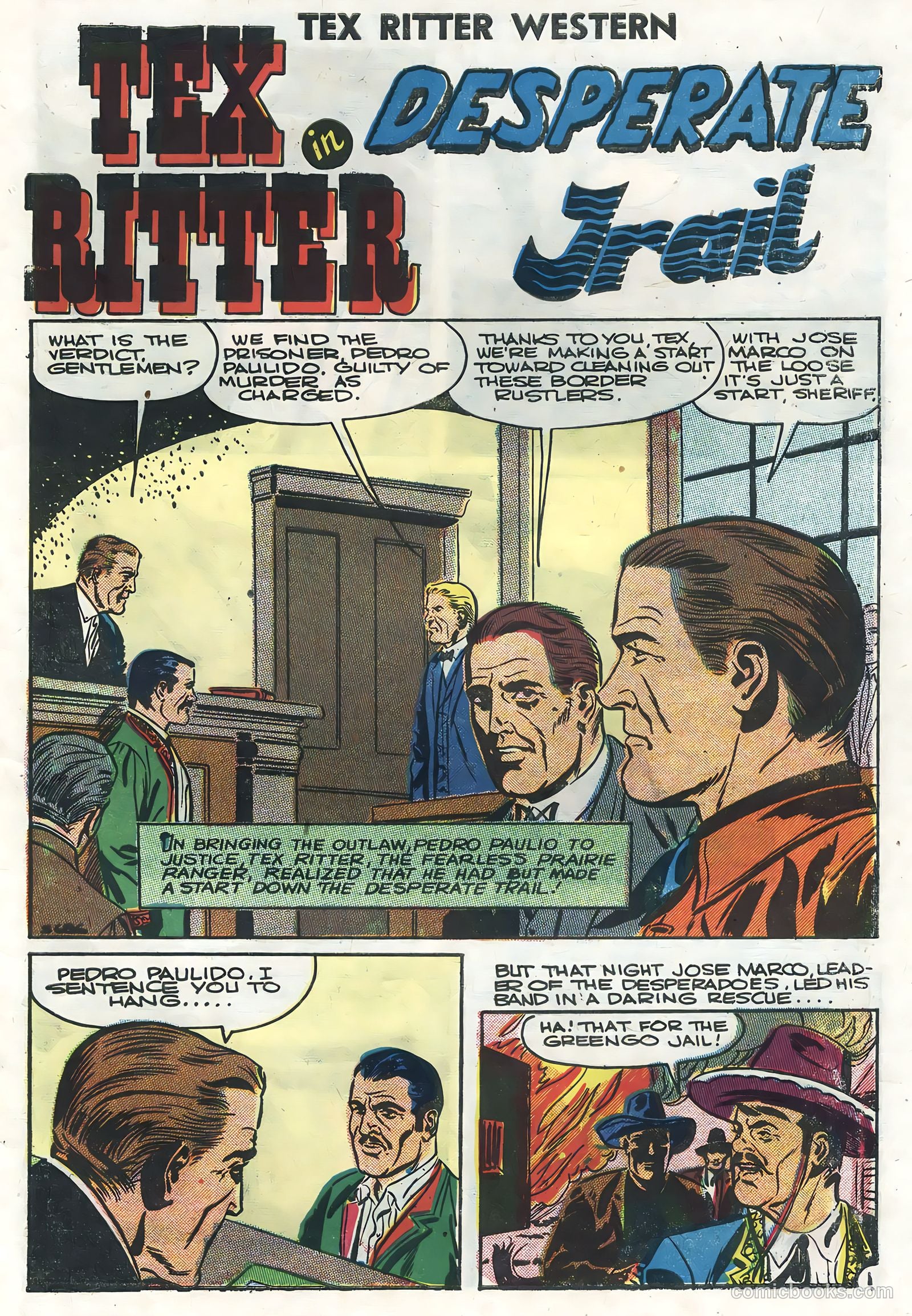 Tex Ritter Western #35 (1957) — page 31 of 36
