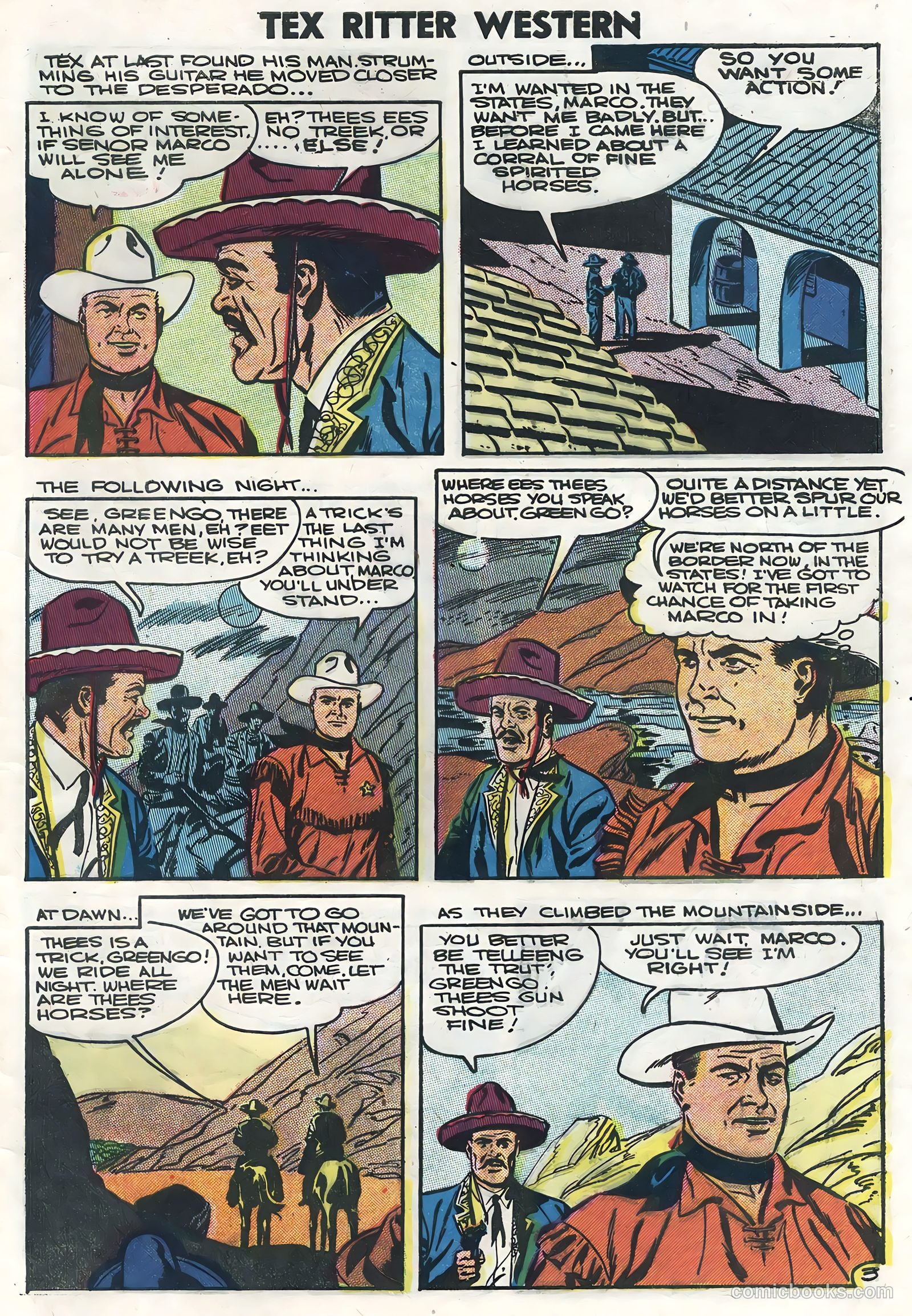 Tex Ritter Western #35 (1957) — page 33 of 36