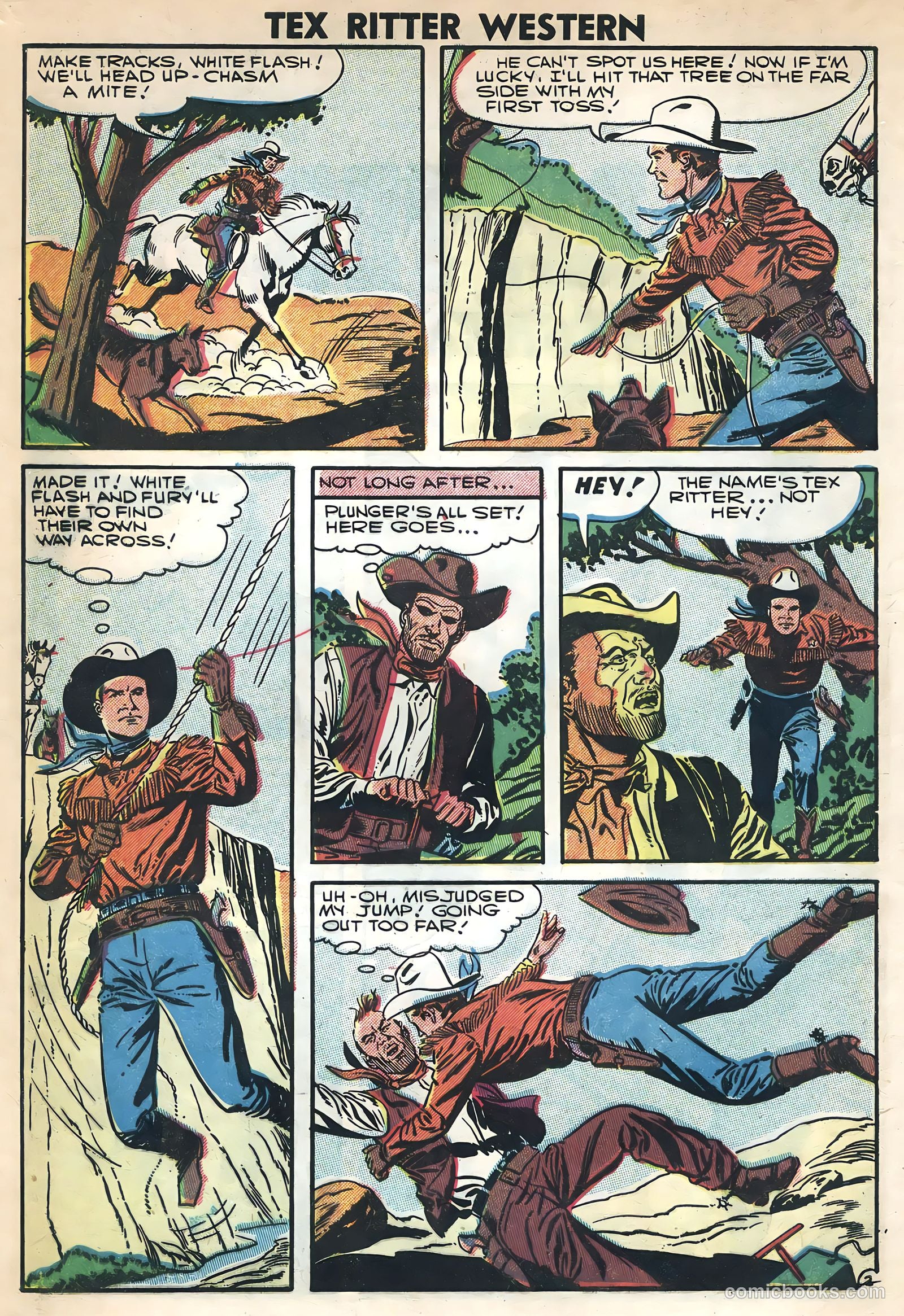 Tex Ritter Western #36 (1957) — page 4 of 36