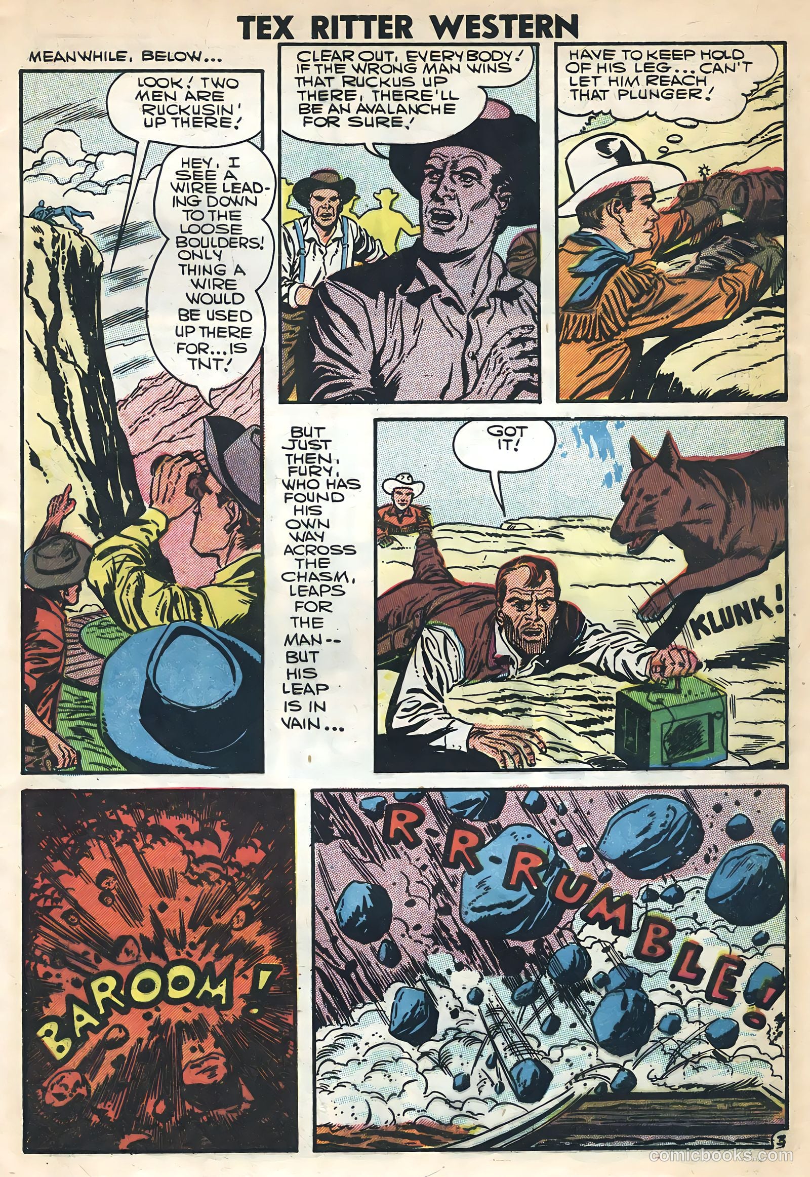 Tex Ritter Western #36 (1957) — page 5 of 36