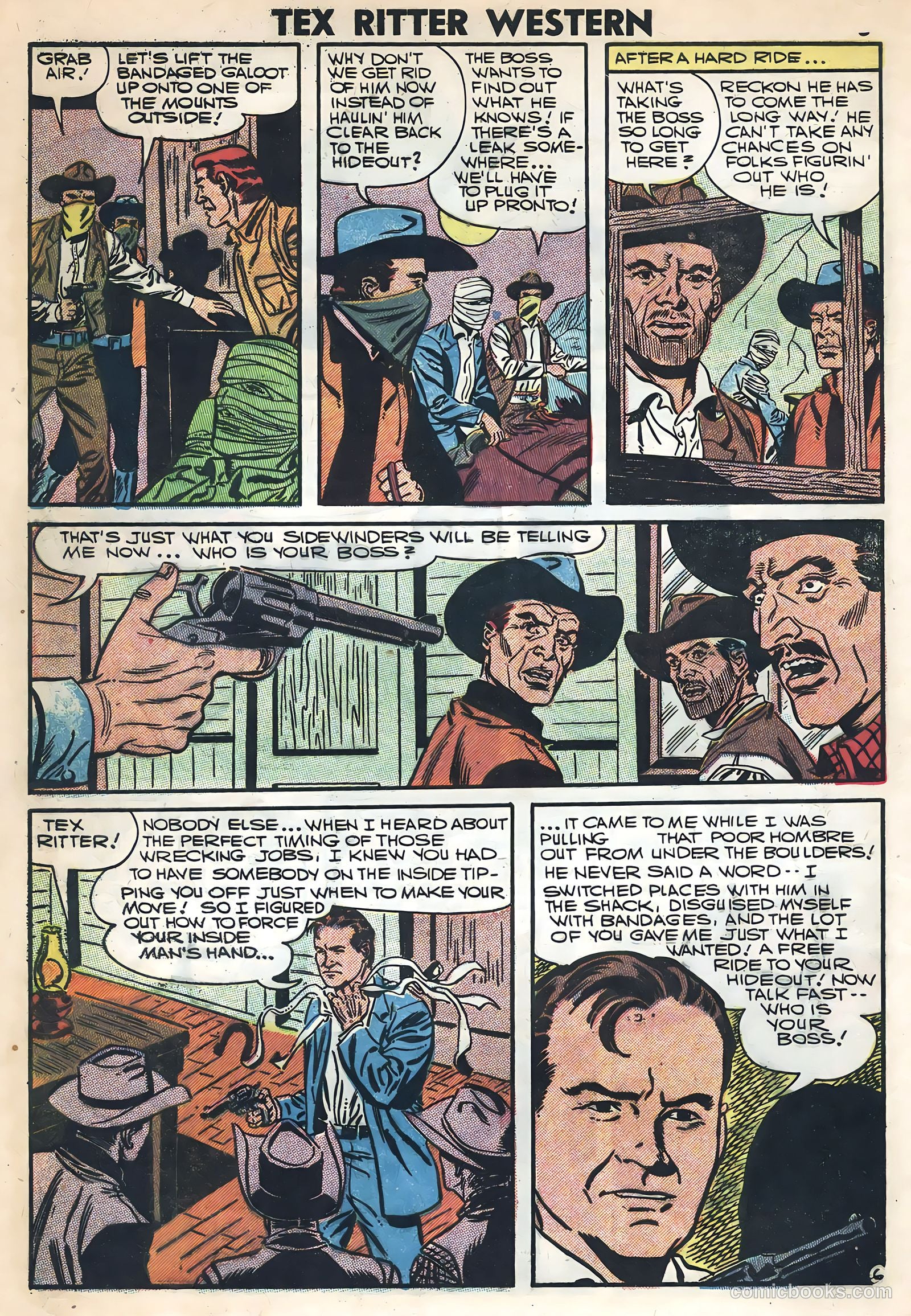 Tex Ritter Western #36 (1957) — page 8 of 36