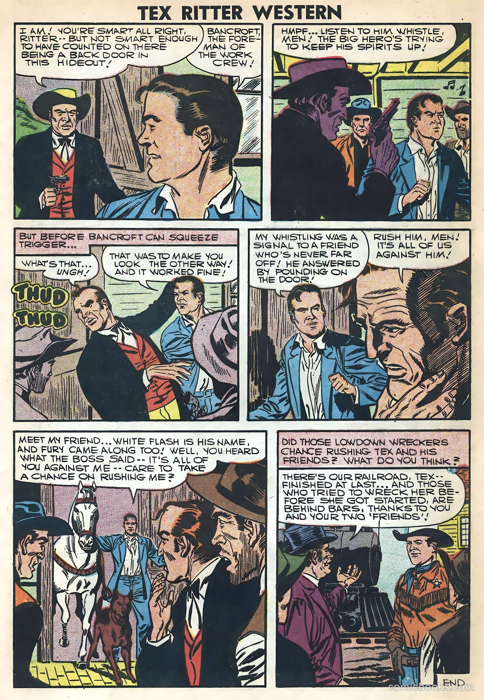 Tex Ritter Western #36 (1957) — page 9 of 36