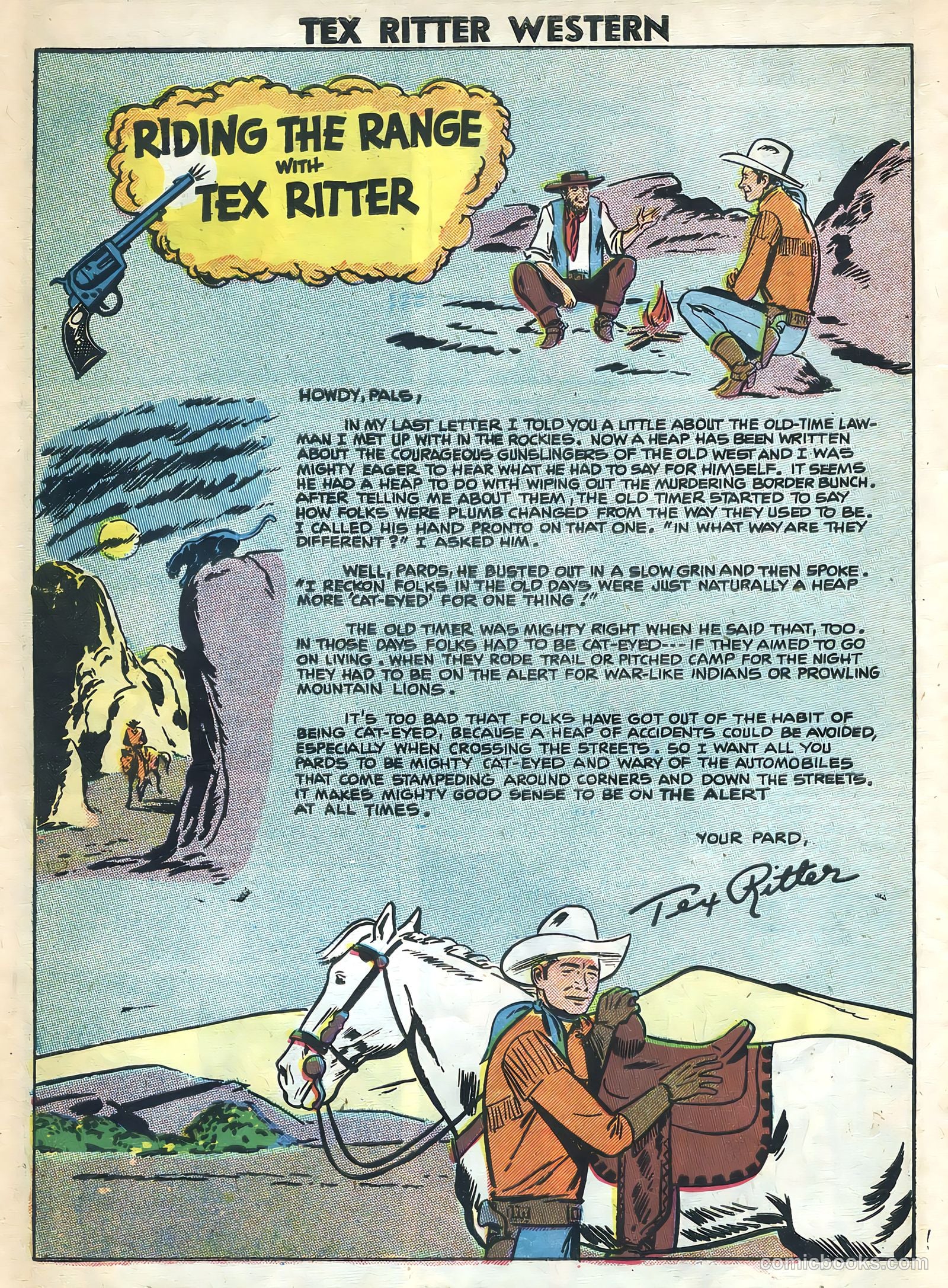 Tex Ritter Western #36 (1957) — page 10 of 36