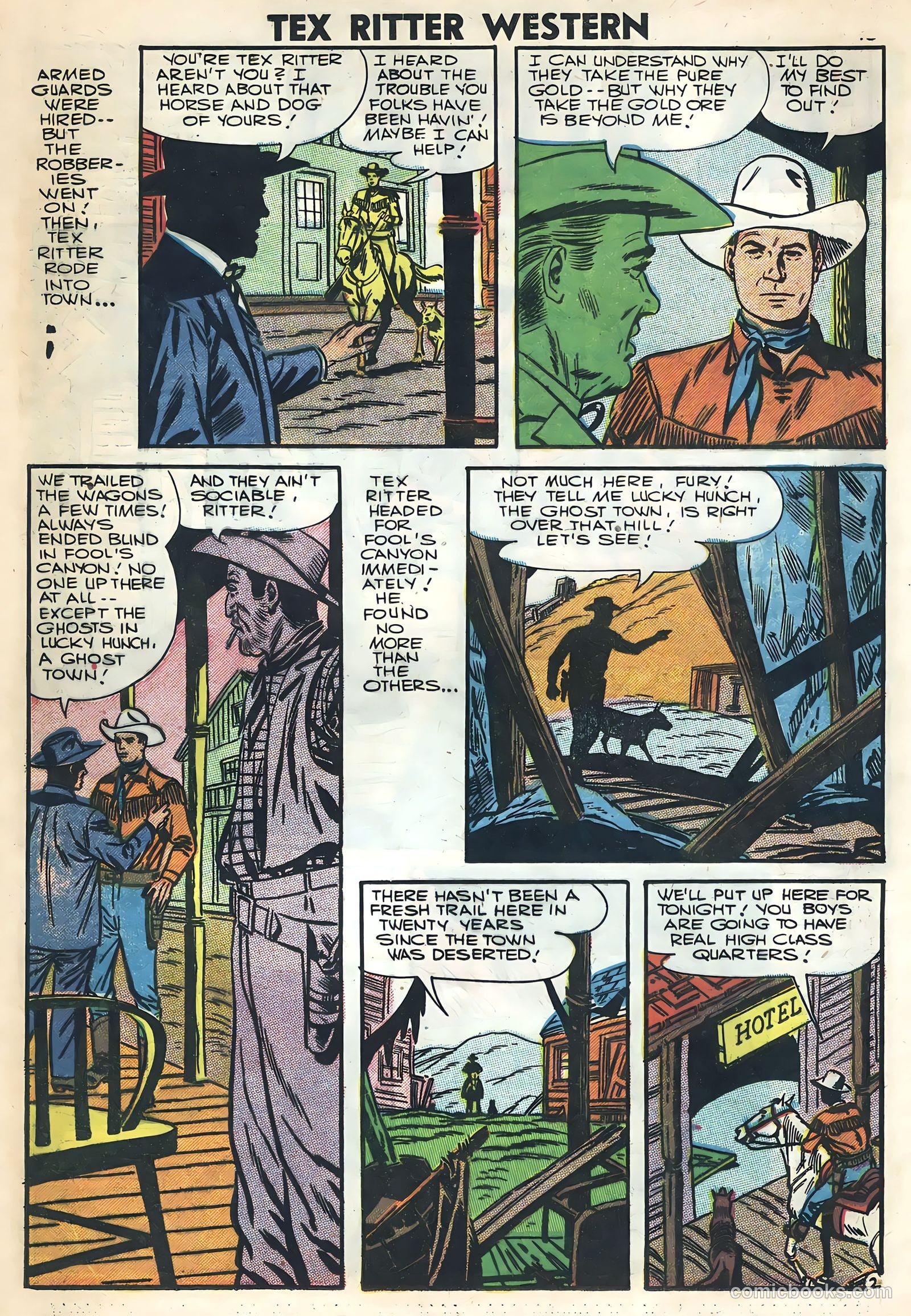 Tex Ritter Western #36 (1957) — page 12 of 36