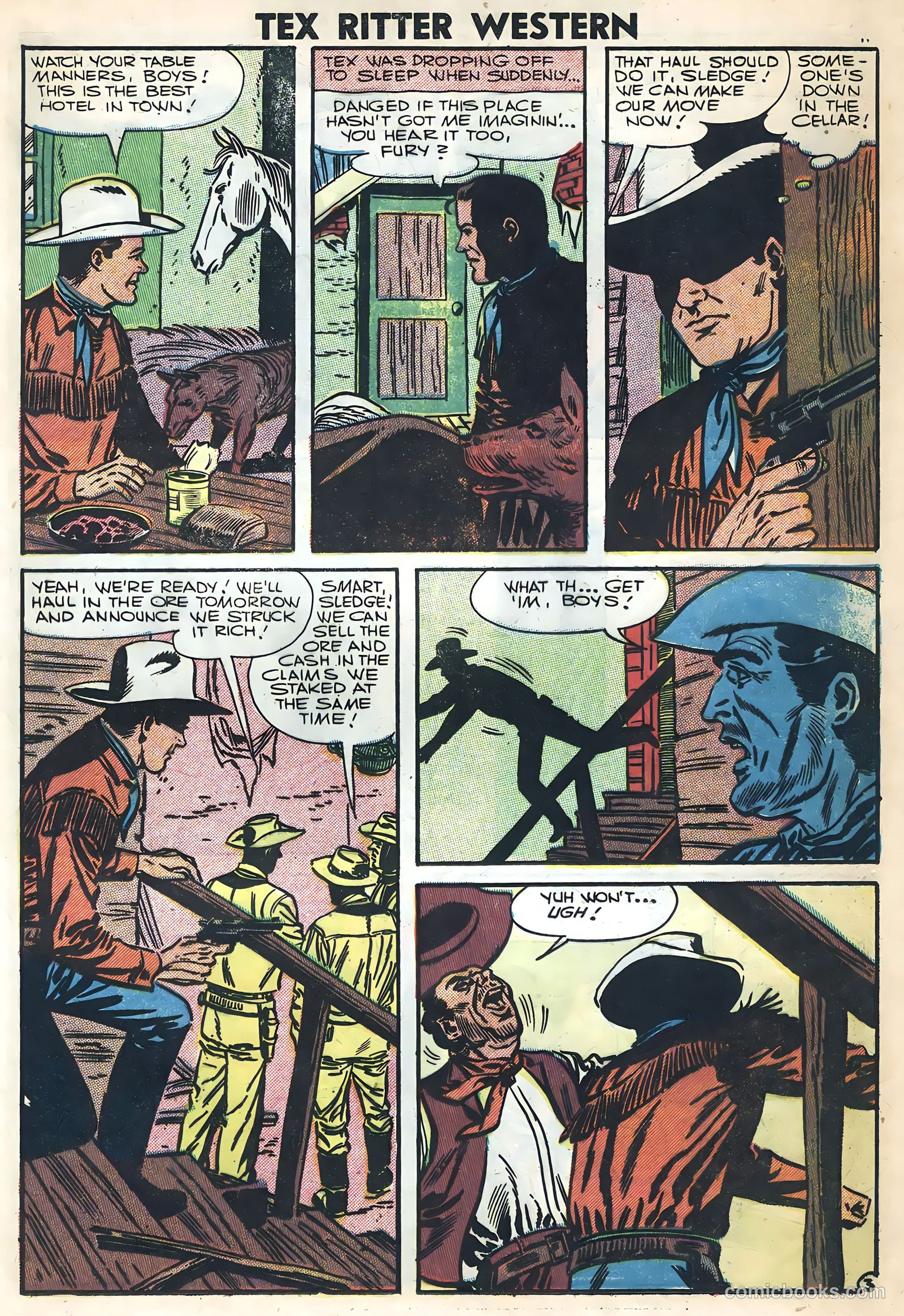 Tex Ritter Western #36 (1957) — page 13 of 36