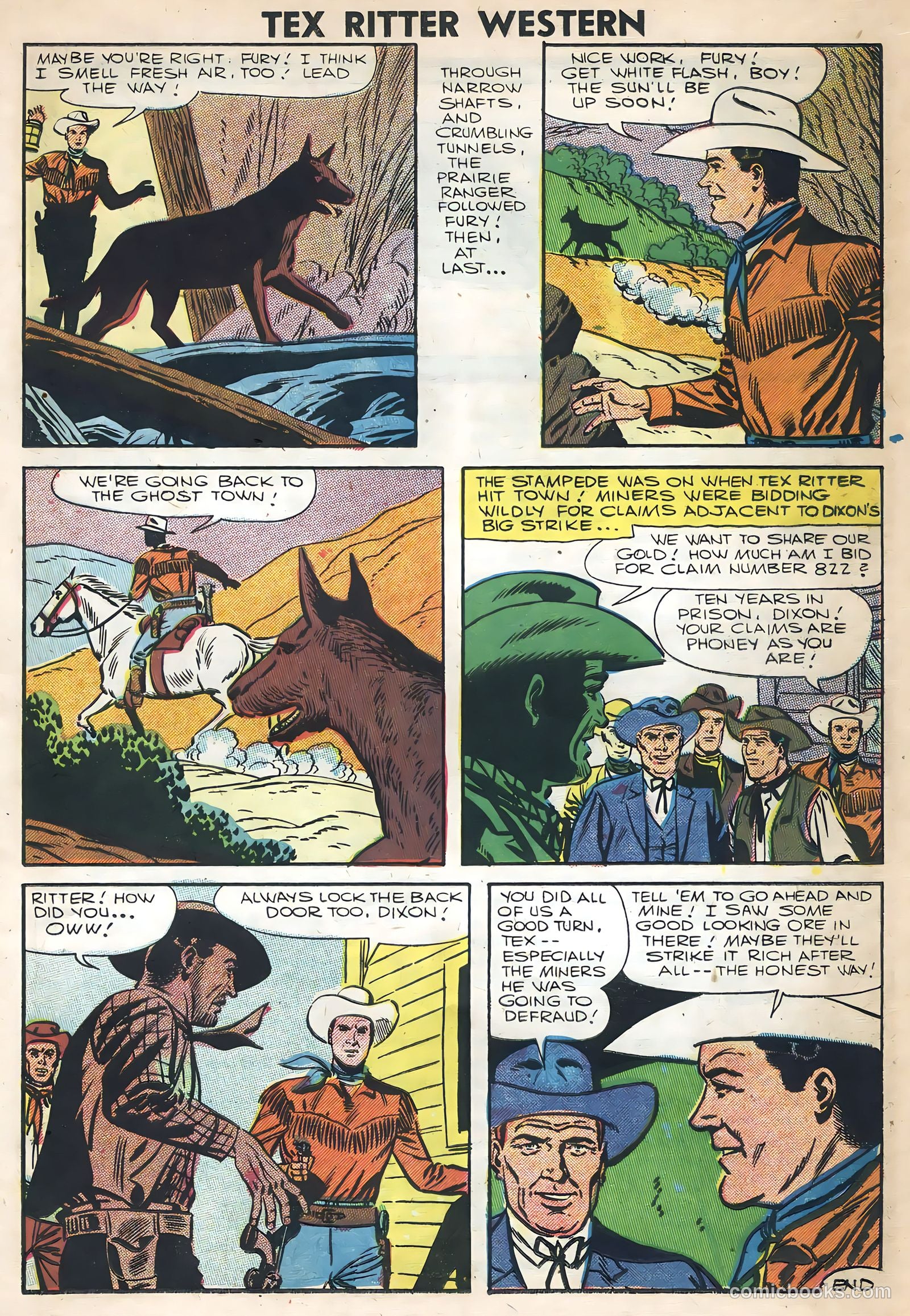 Tex Ritter Western #36 (1957) — page 15 of 36