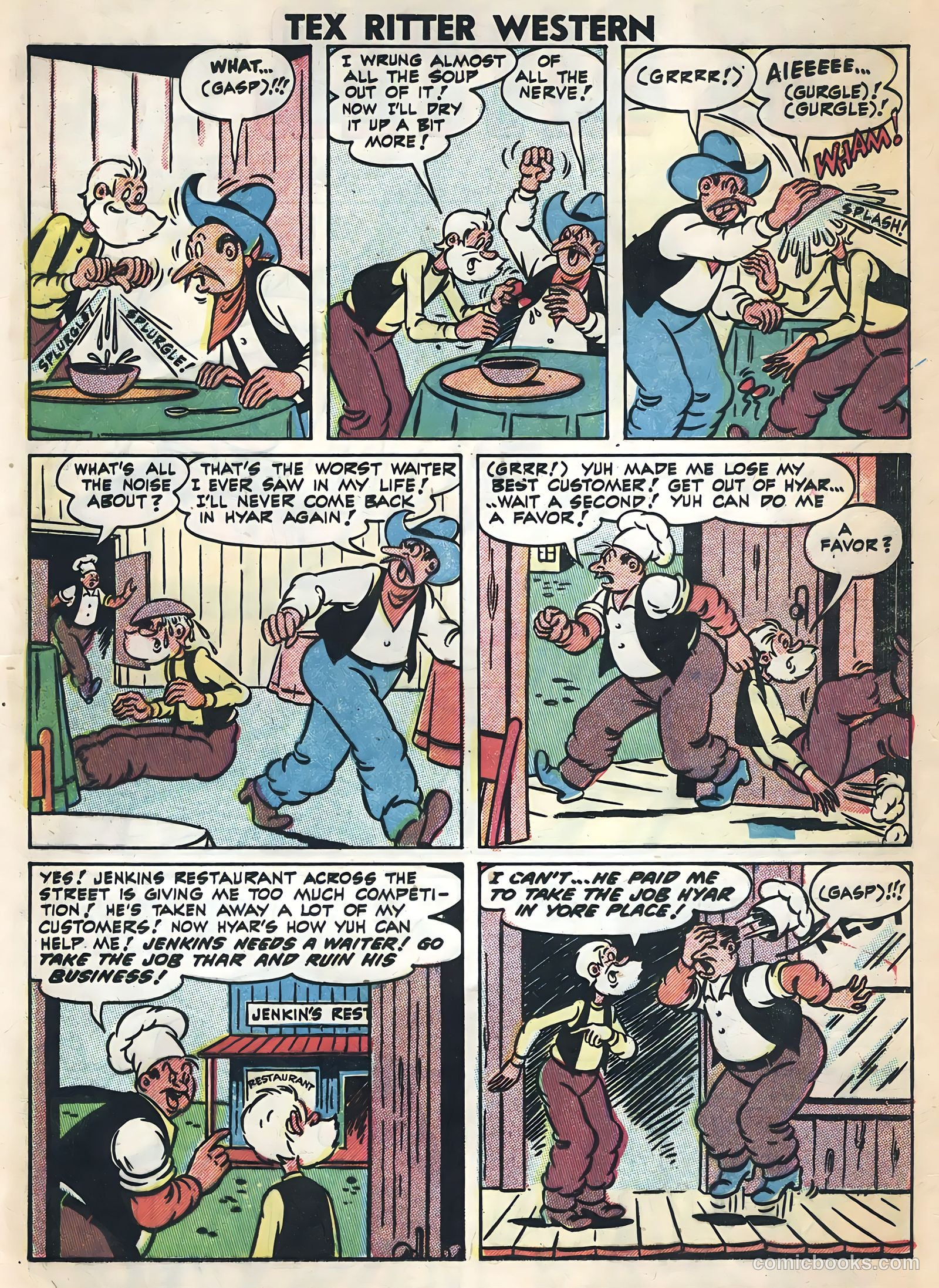Tex Ritter Western #36 (1957) — page 21 of 36