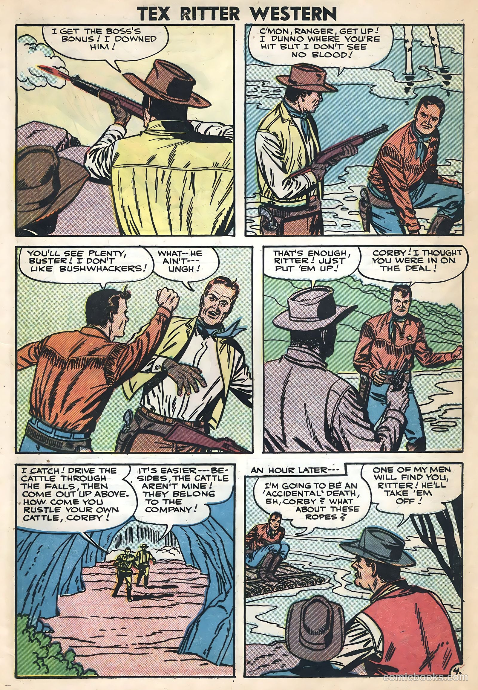Tex Ritter Western #36 (1957) — page 25 of 36