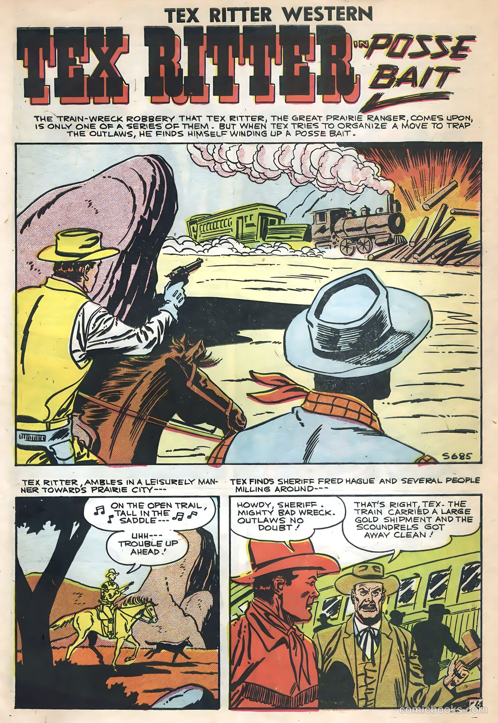 Tex Ritter Western #36 (1957) — page 27 of 36