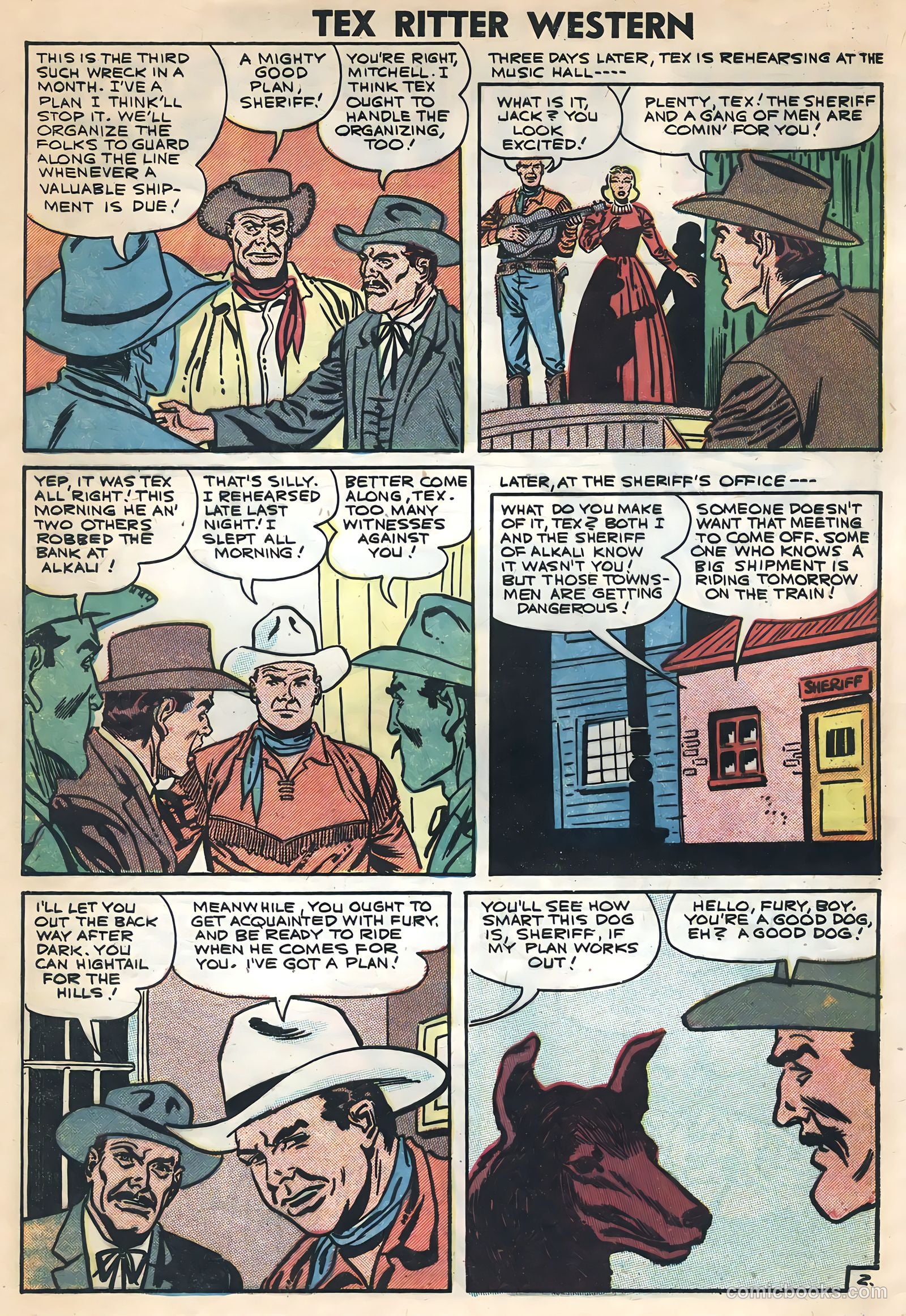 Tex Ritter Western #36 (1957) — page 28 of 36