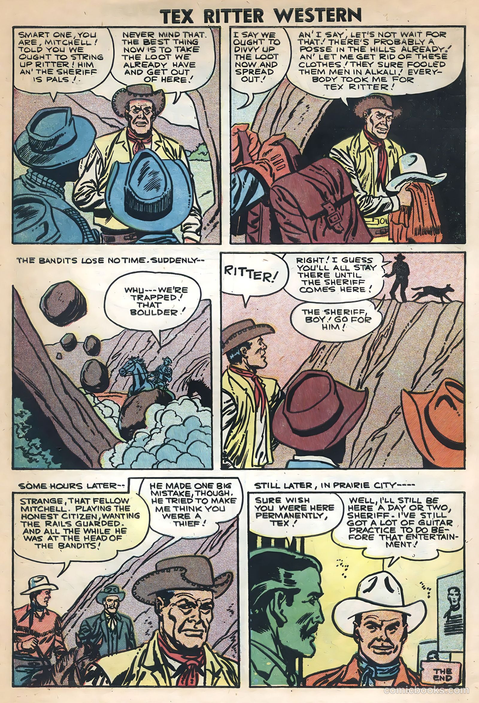 Tex Ritter Western #36 (1957) — page 30 of 36