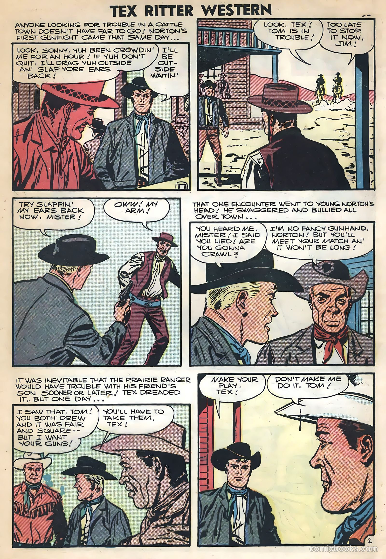 Tex Ritter Western #36 (1957) — page 32 of 36