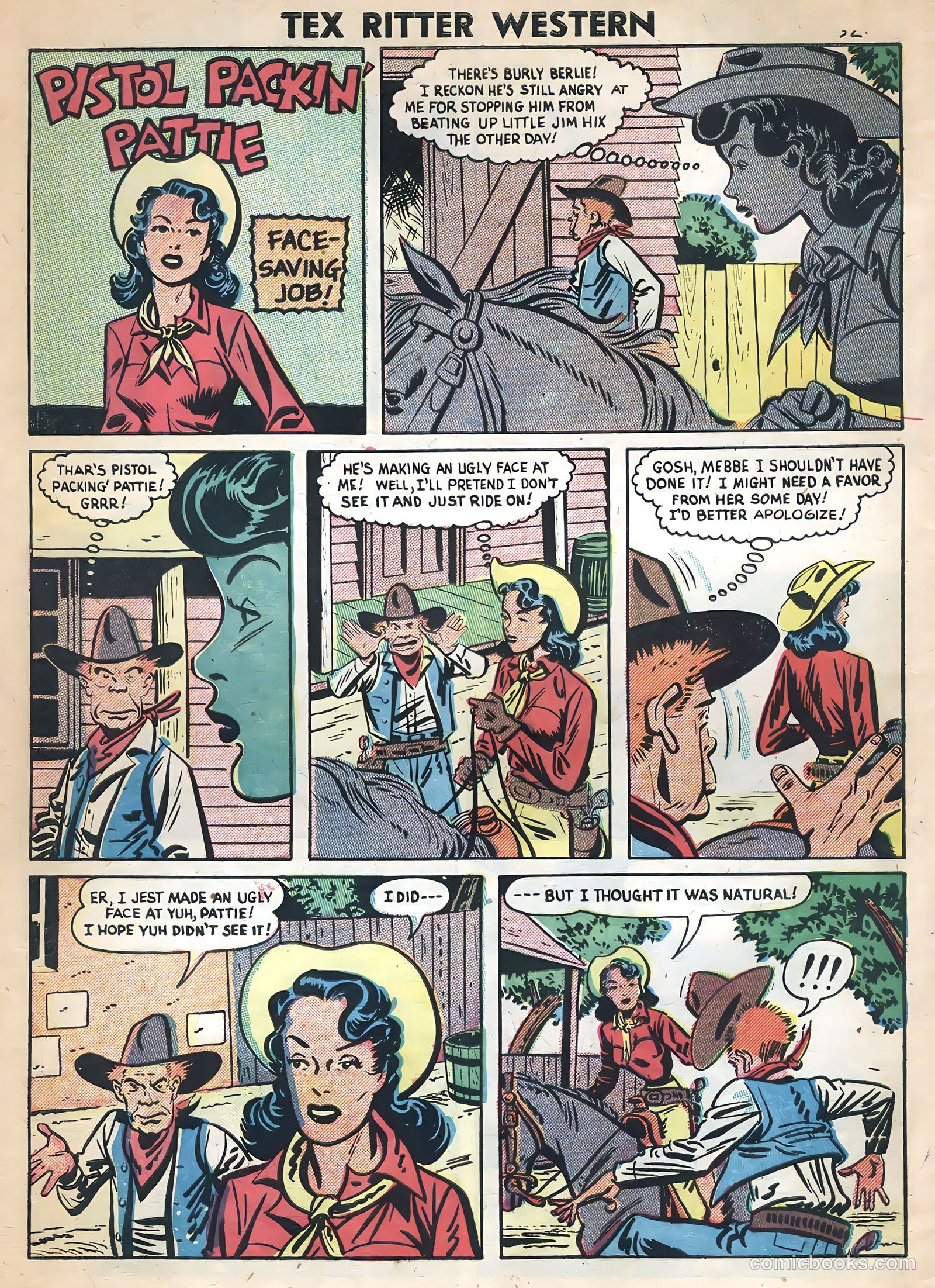 Tex Ritter Western #36 (1957) — page 34 of 36