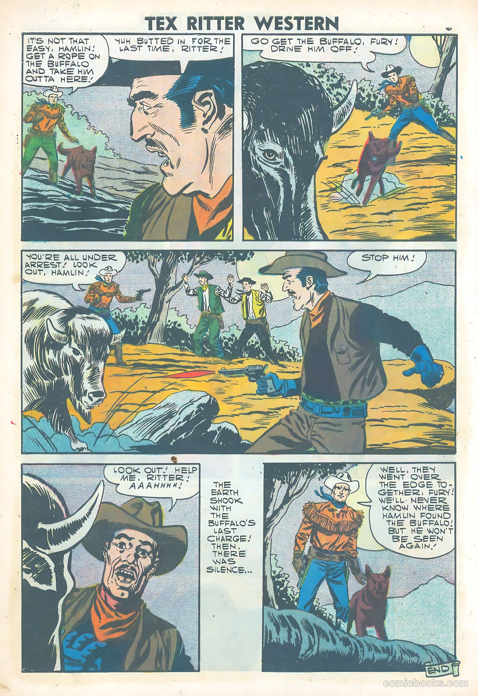 Tex Ritter Western #38 (1957) — page 8 of 36