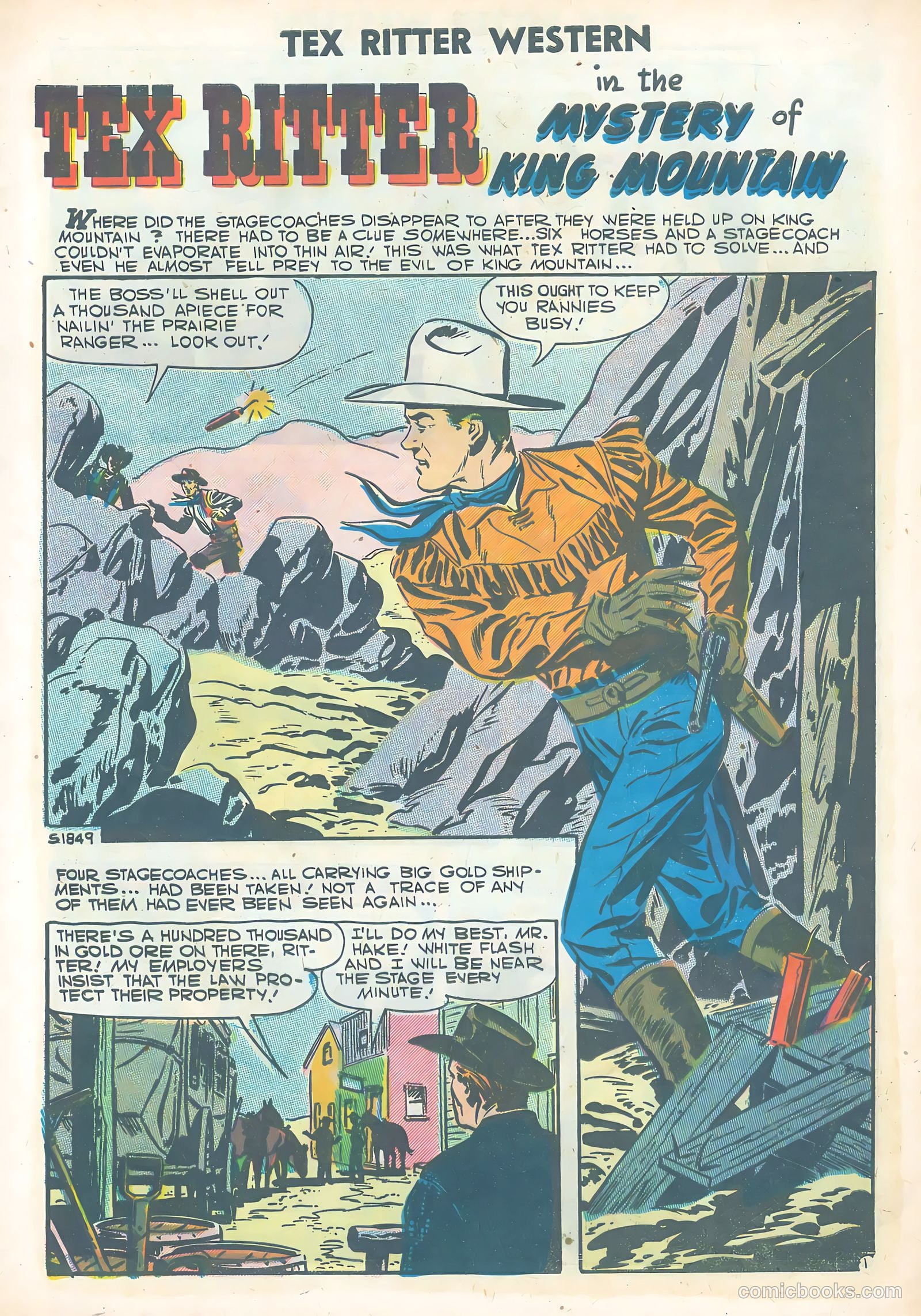 Tex Ritter Western #38 (1957) — page 9 of 36