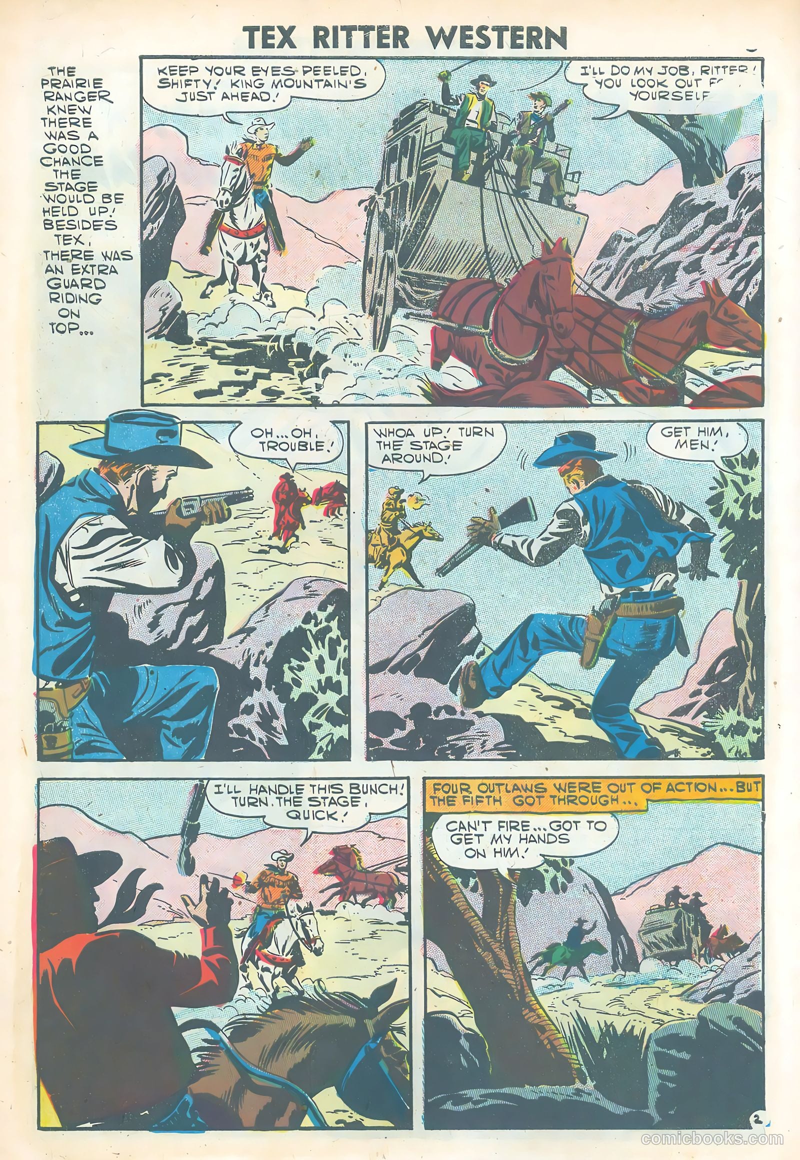 Tex Ritter Western #38 (1957) — page 10 of 36