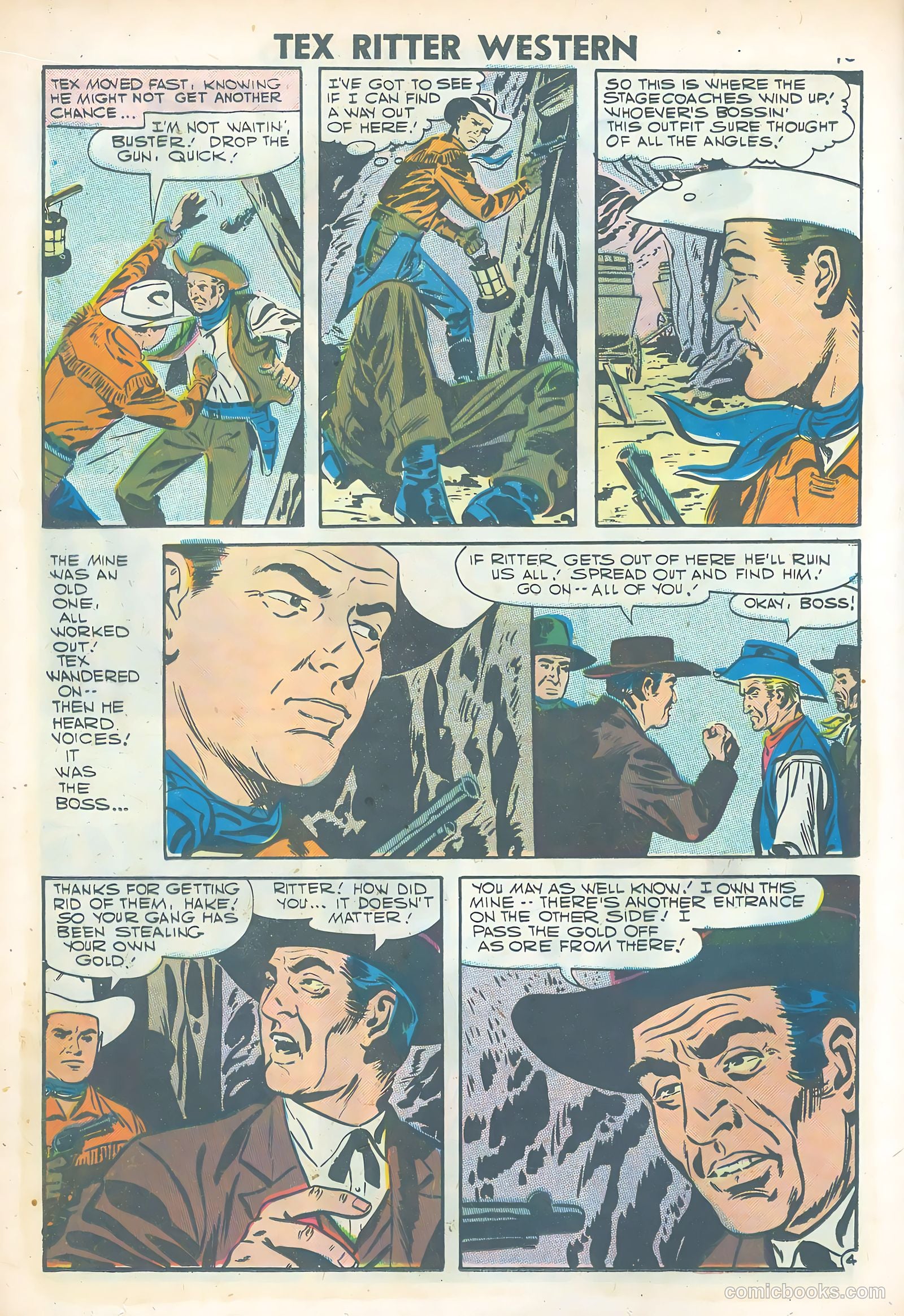 Tex Ritter Western #38 (1957) — page 12 of 36