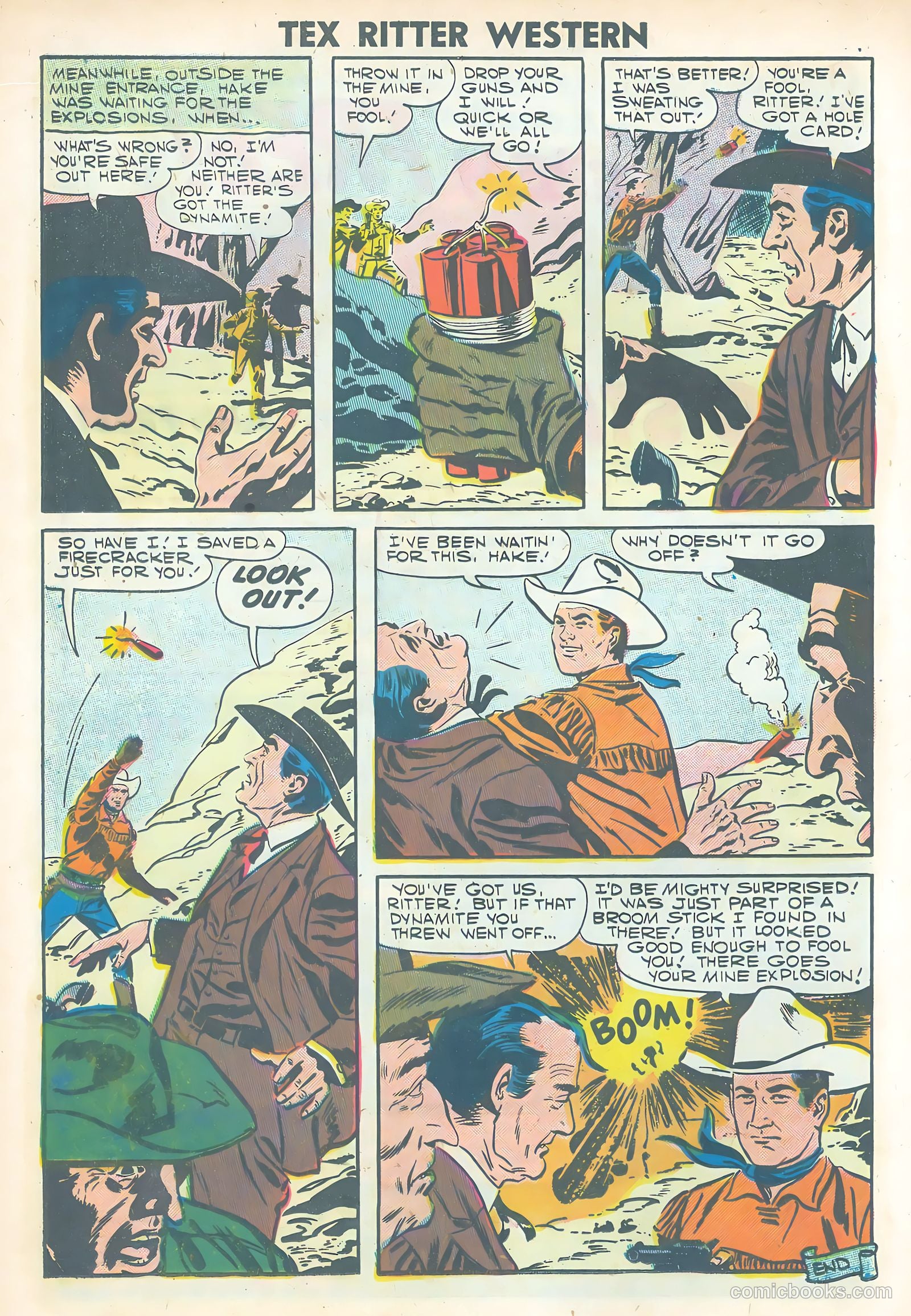 Tex Ritter Western #38 (1957) — page 16 of 36
