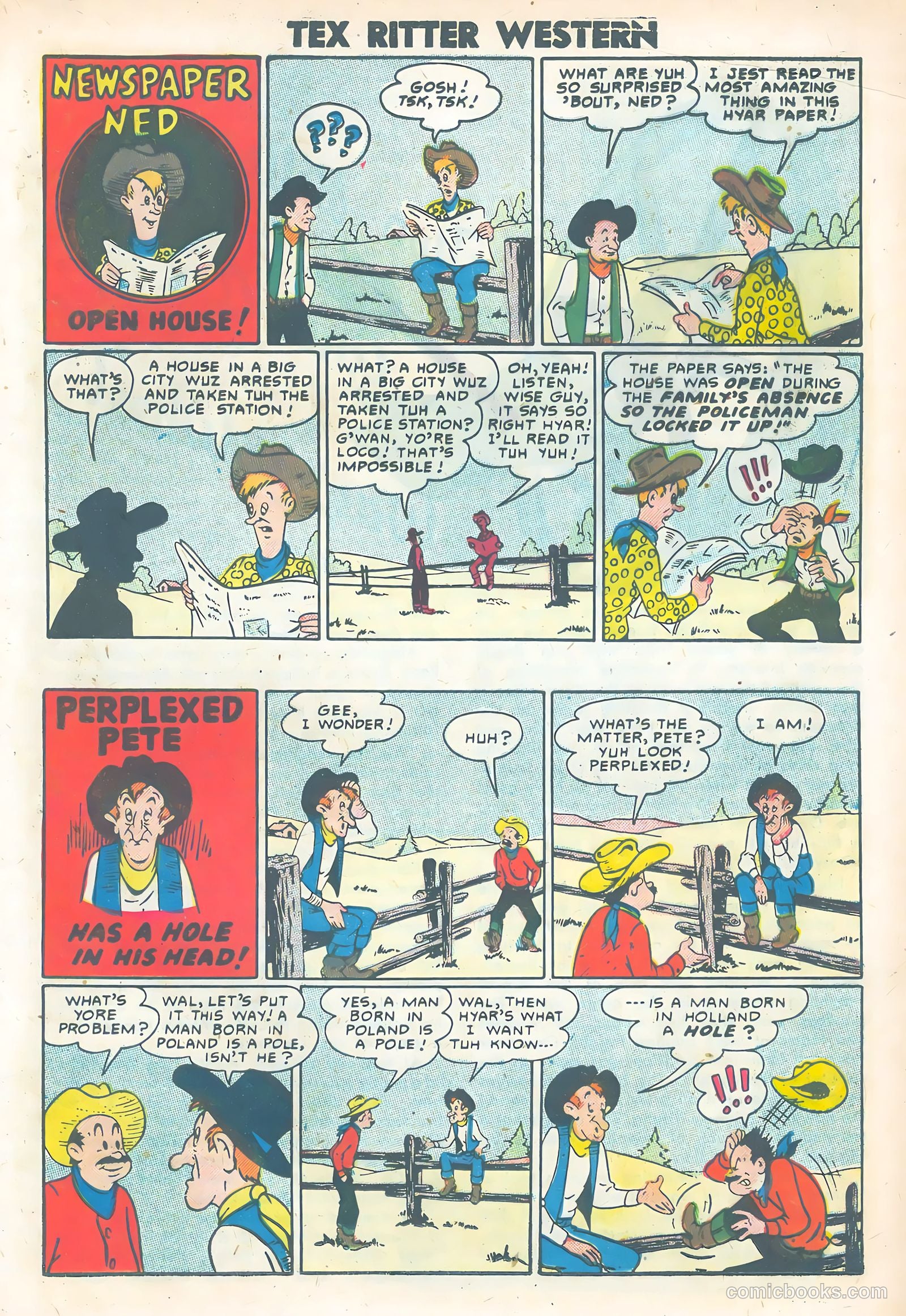 Tex Ritter Western #38 (1957) — page 17 of 36