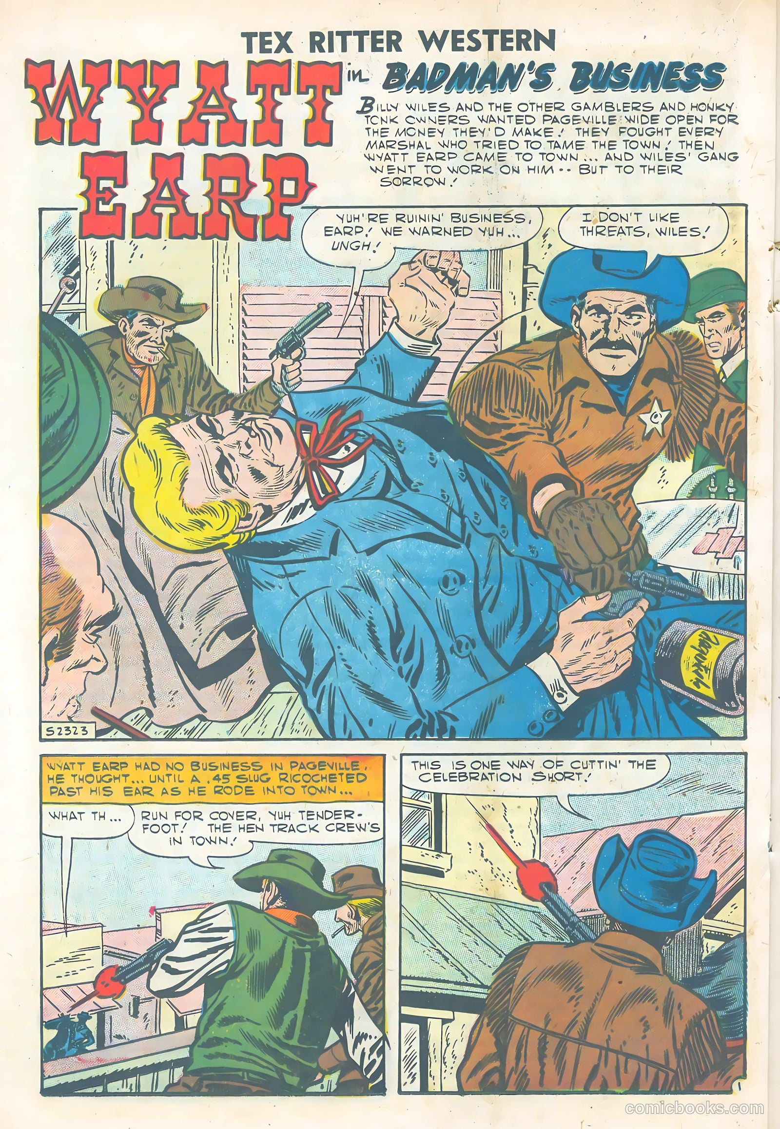 Tex Ritter Western #38 (1957) — page 20 of 36