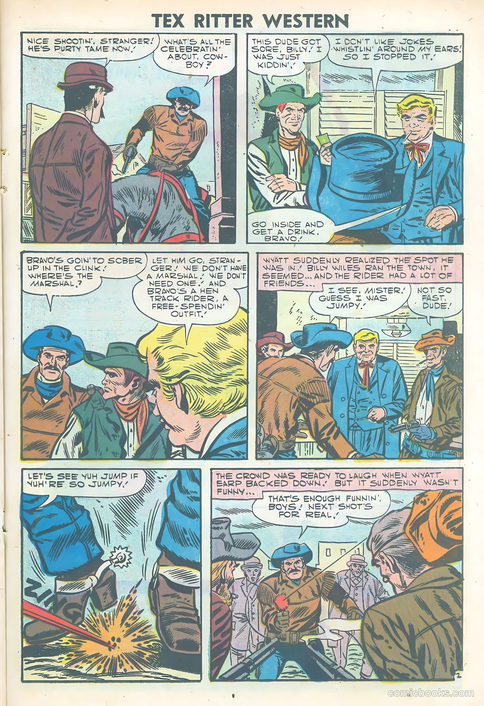 Tex Ritter Western #38 (1957) — page 21 of 36