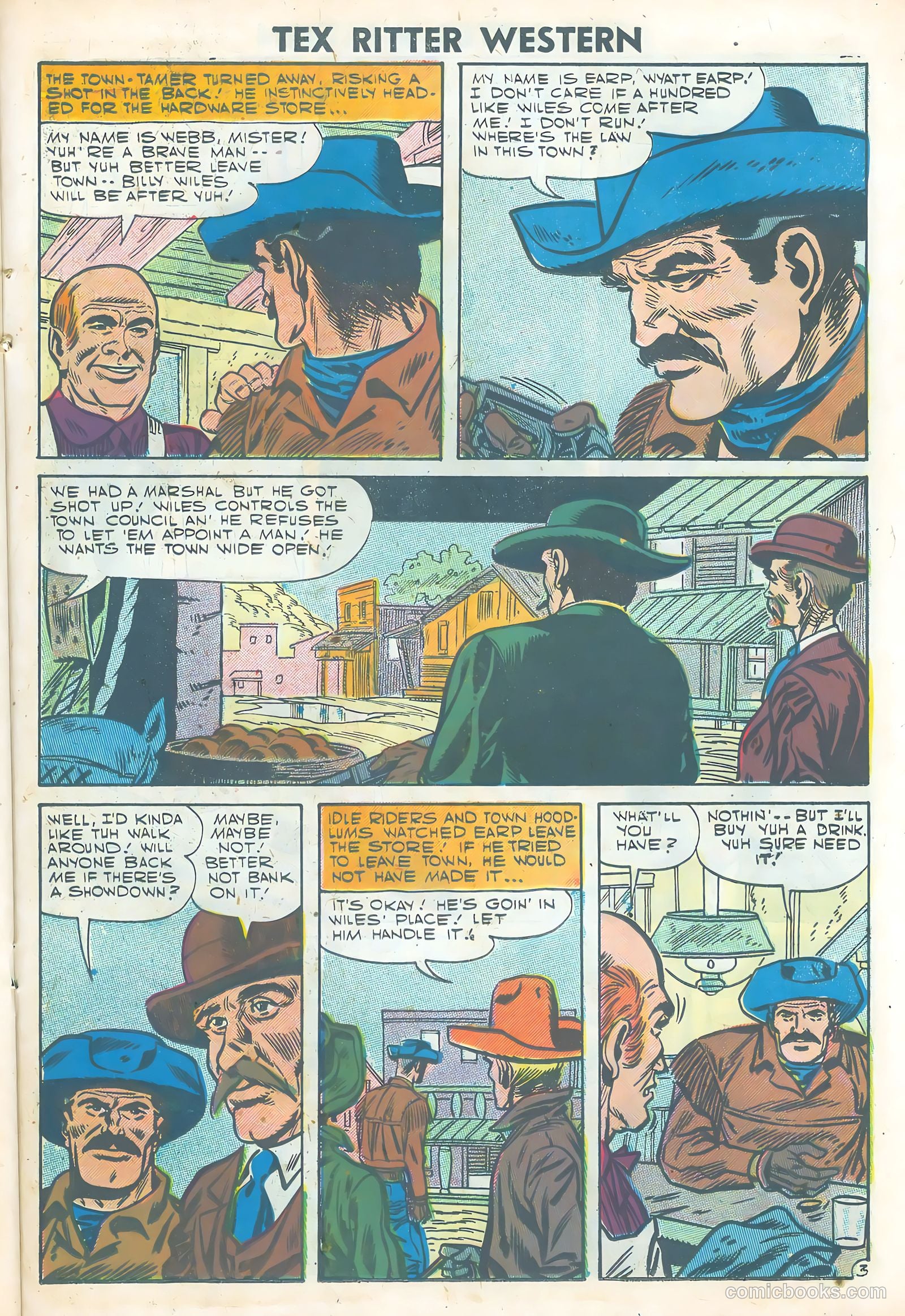Tex Ritter Western #38 (1957) — page 23 of 36