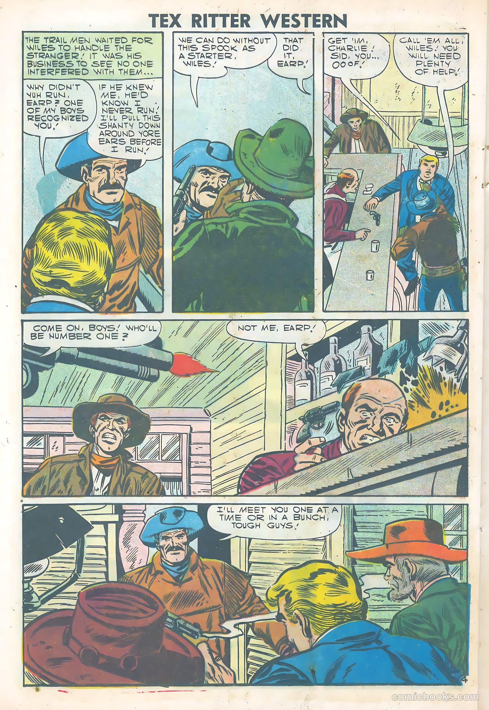 Tex Ritter Western #38 (1957) — page 24 of 36