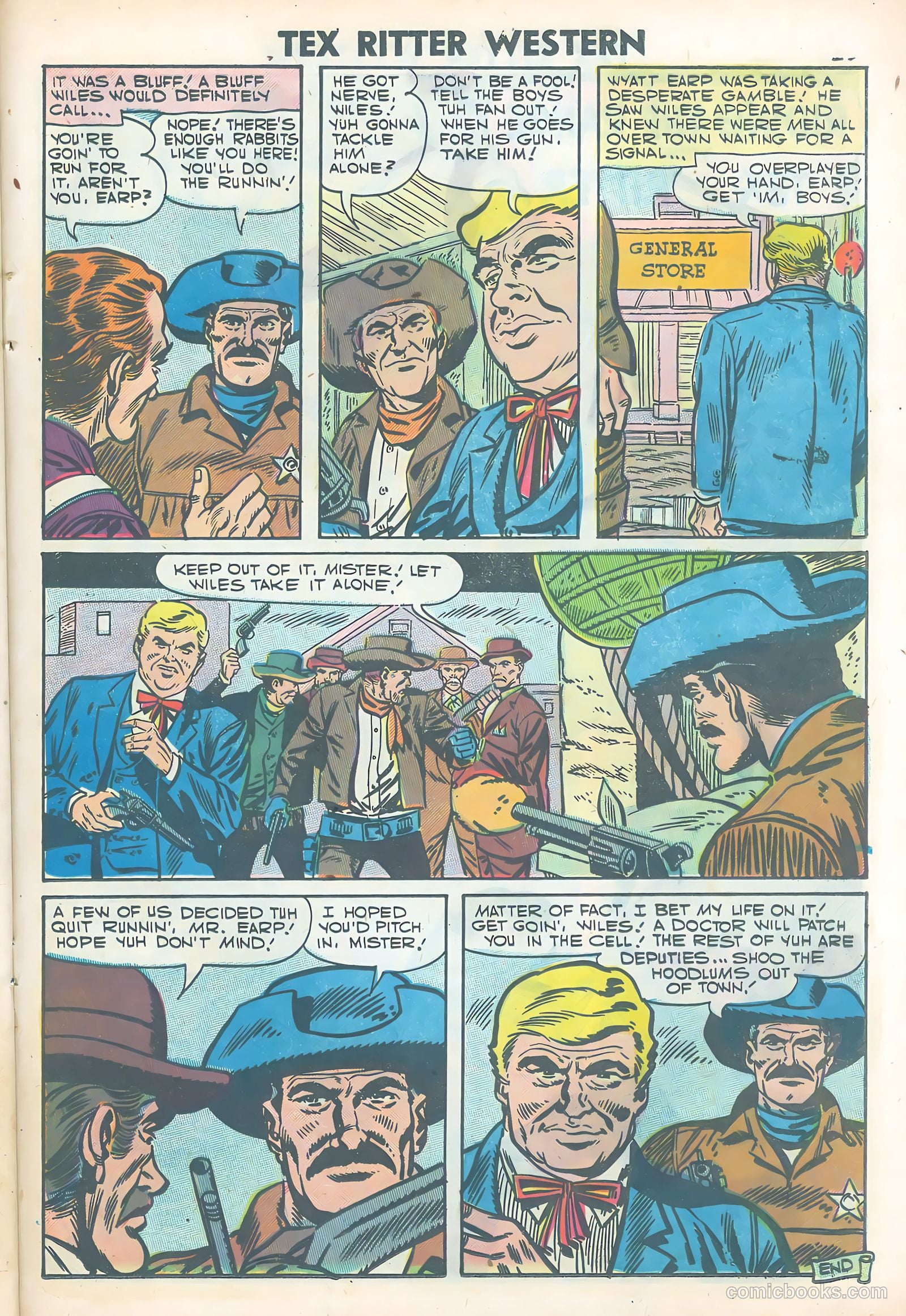 Tex Ritter Western #38 (1957) — page 25 of 36