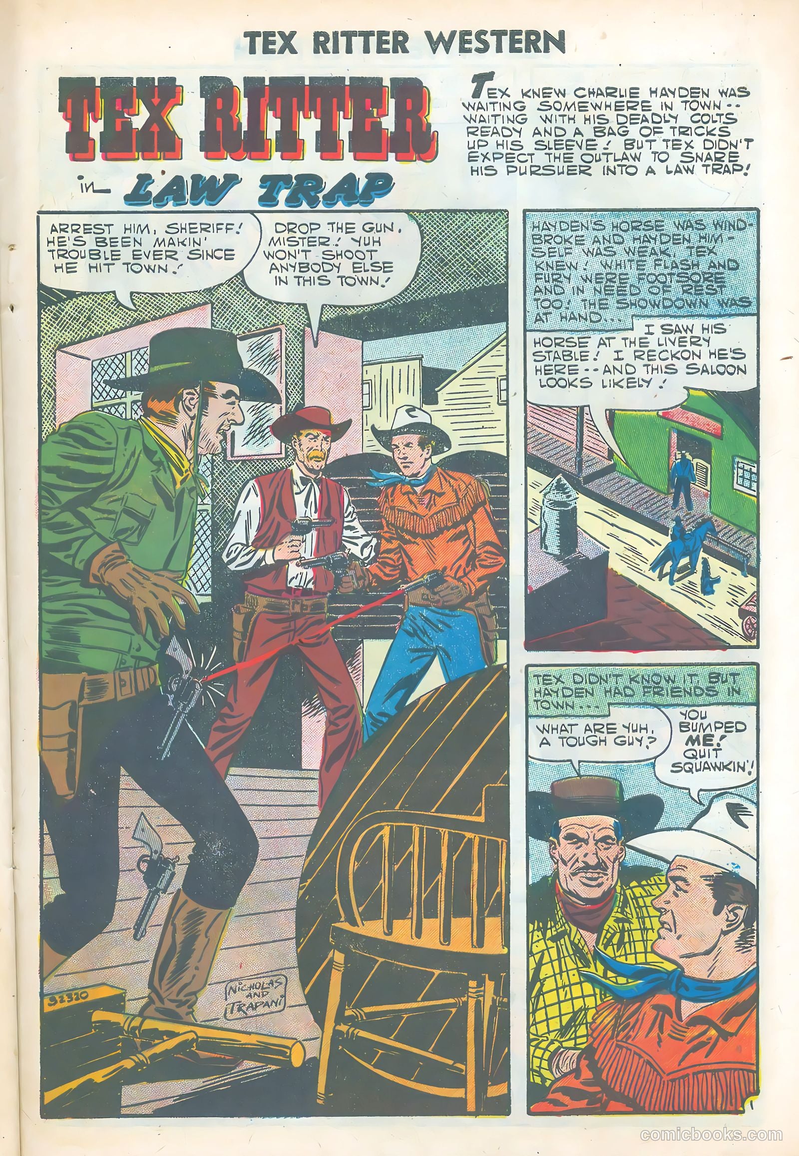 Tex Ritter Western #38 (1957) — page 27 of 36