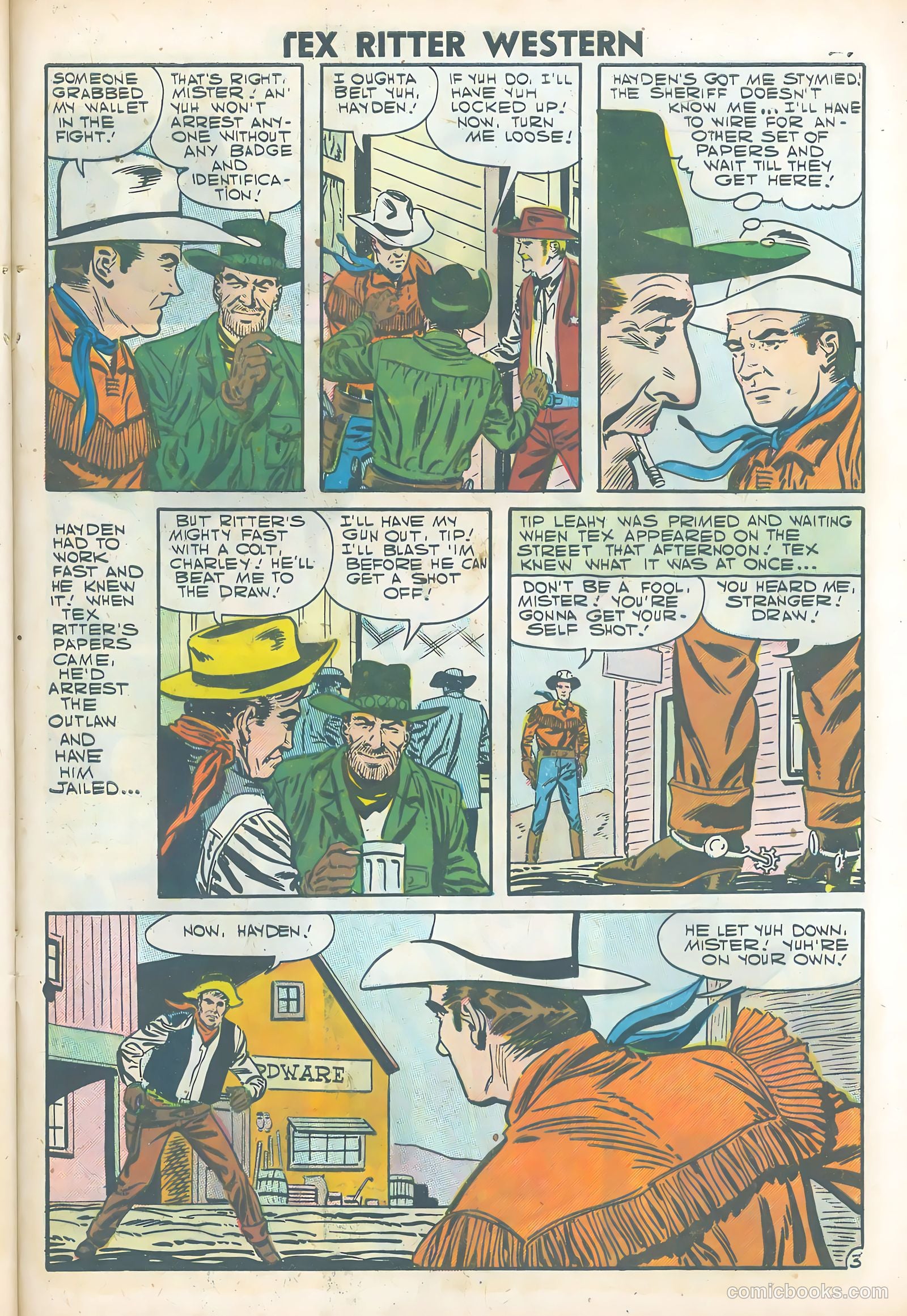 Tex Ritter Western #38 (1957) — page 29 of 36