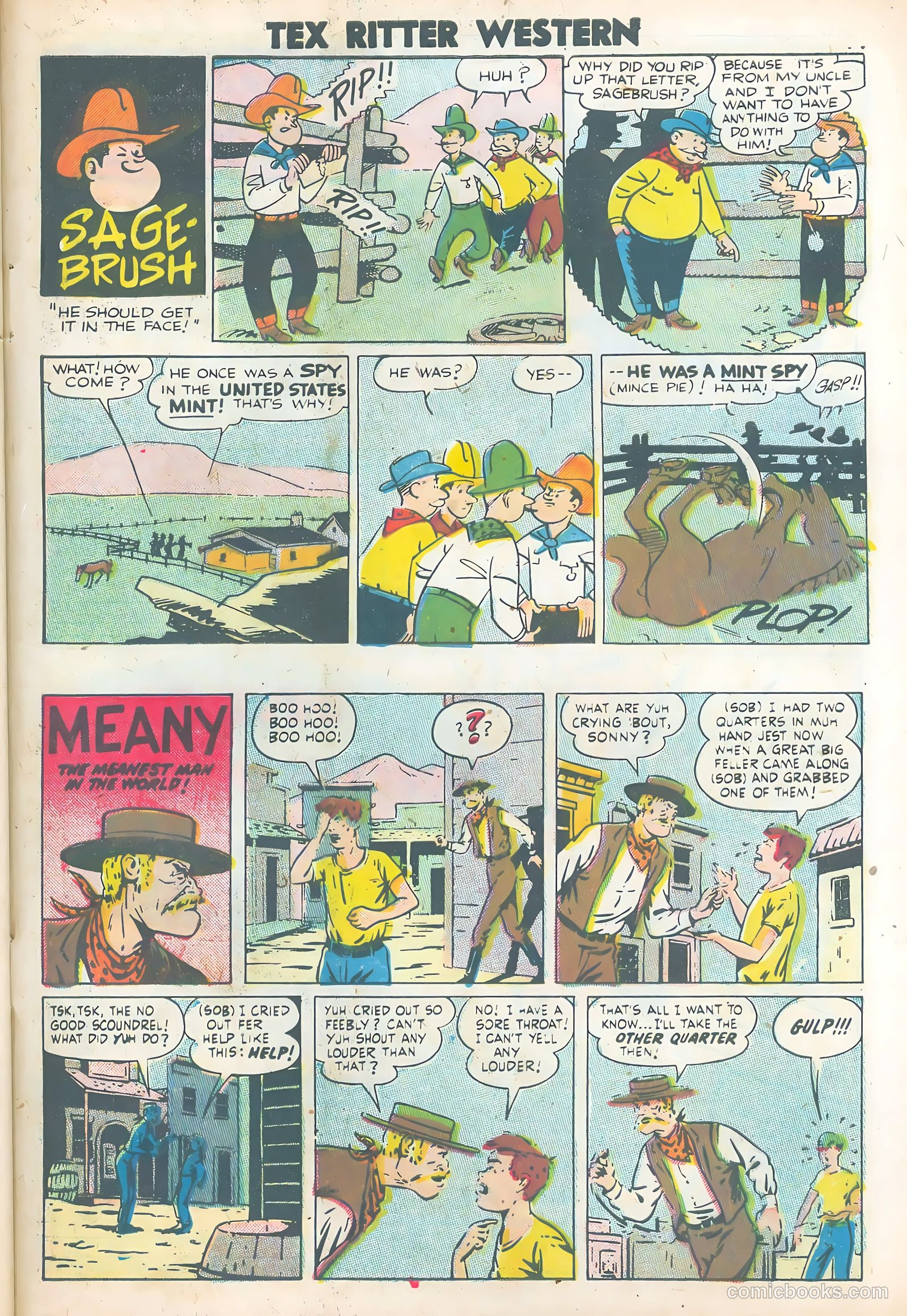 Tex Ritter Western #38 (1957) — page 33 of 36