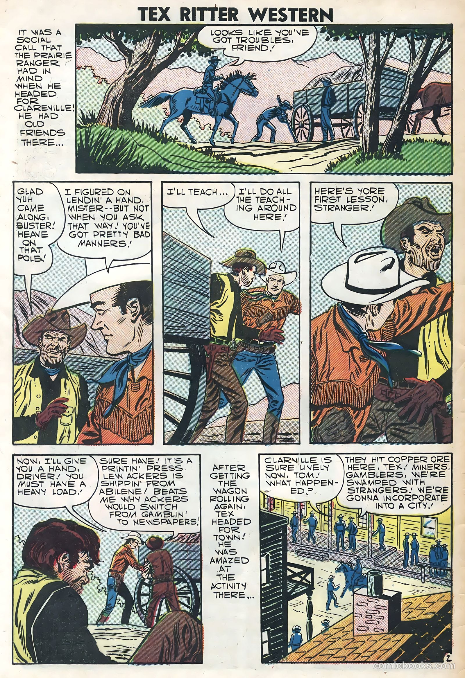 Tex Ritter Western #39 (1958) — page 4 of 36
