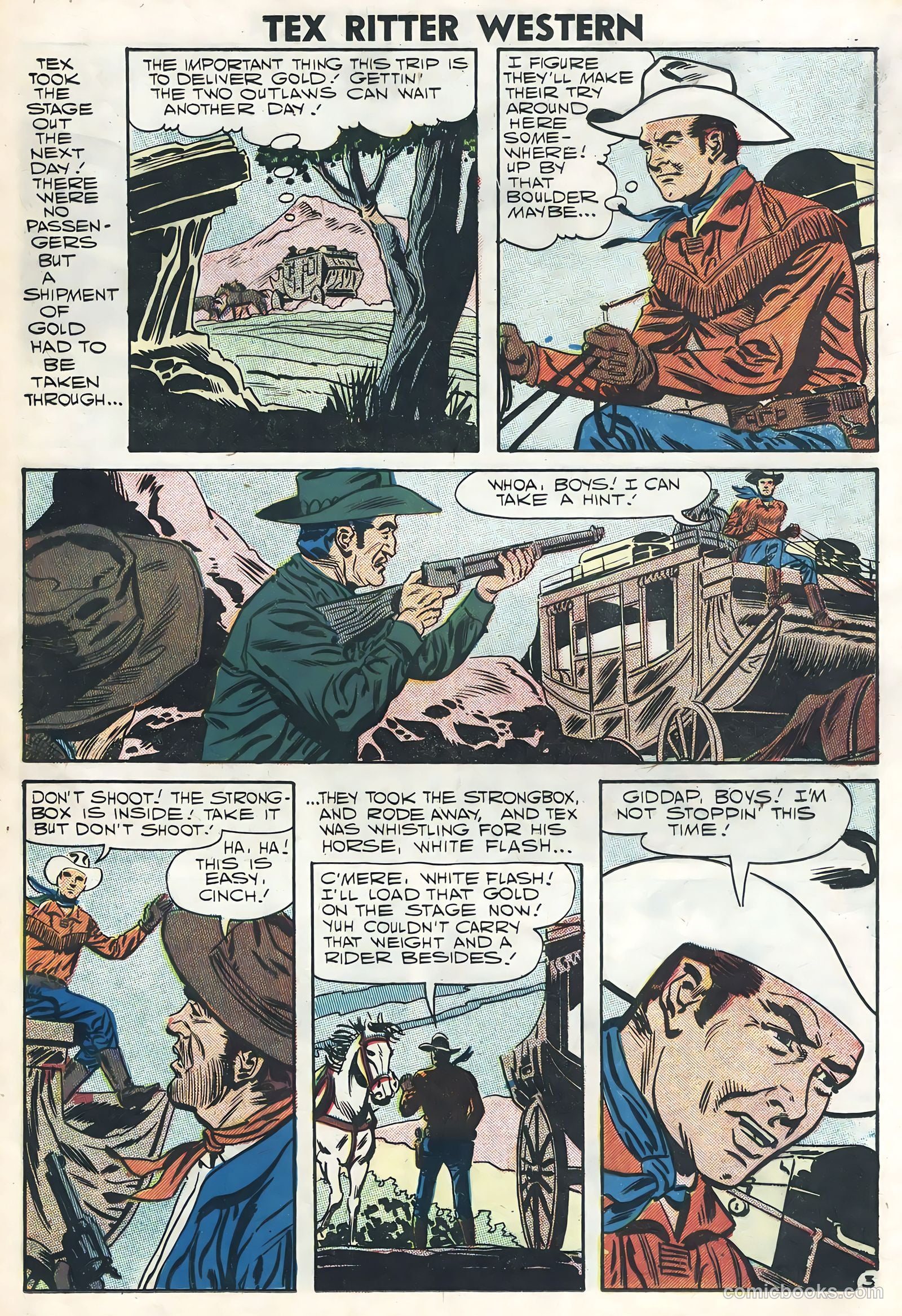 Tex Ritter Western #39 (1958) — page 13 of 36