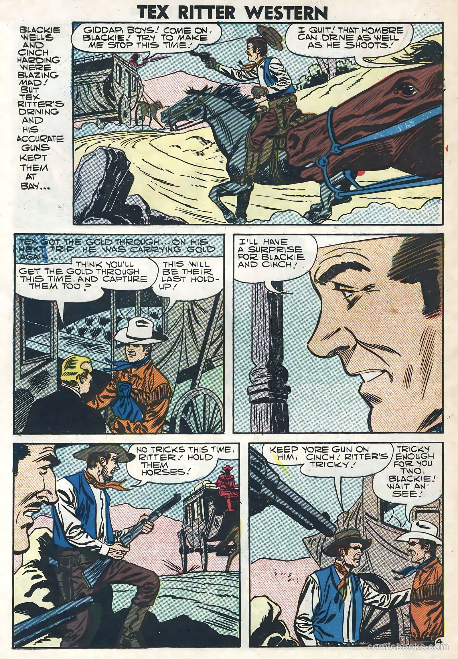 Tex Ritter Western #39 (1958) — page 14 of 36