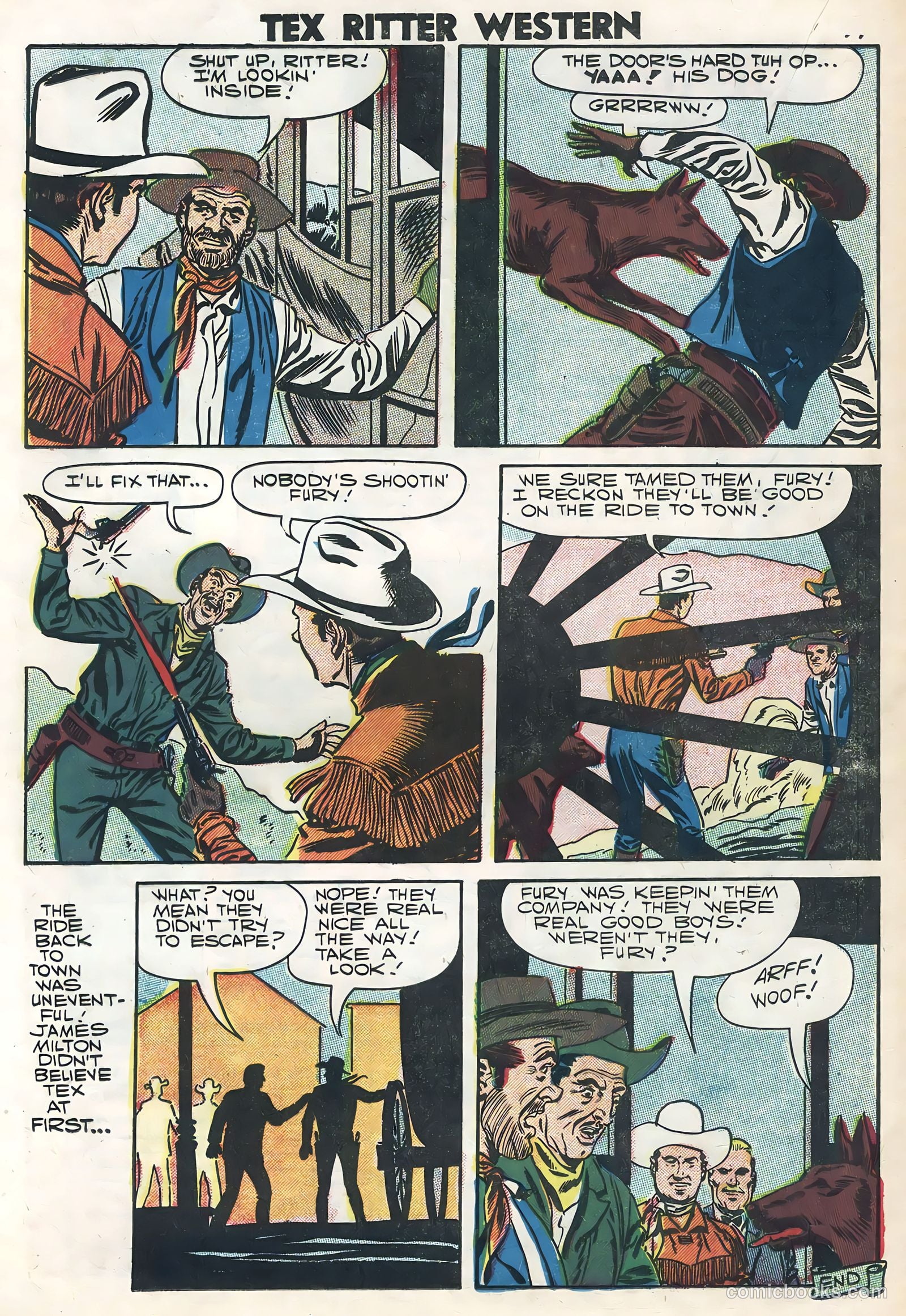 Tex Ritter Western #39 (1958) — page 16 of 36