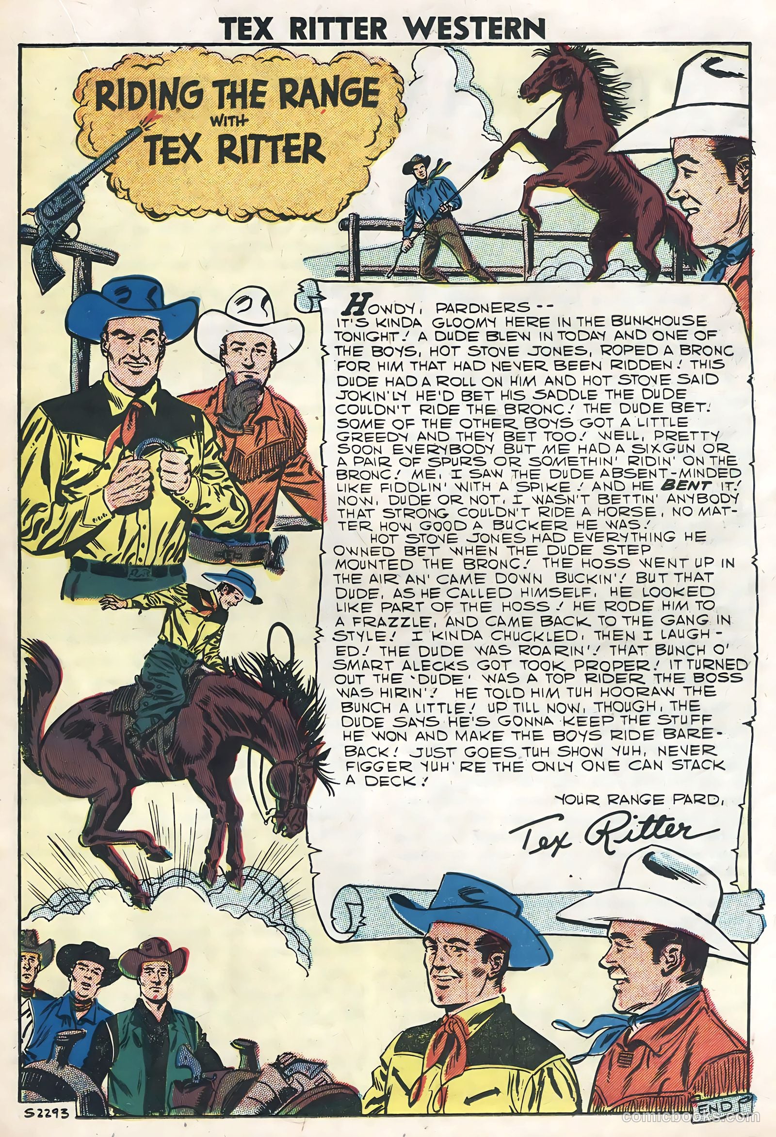 Tex Ritter Western #39 (1958) — page 17 of 36