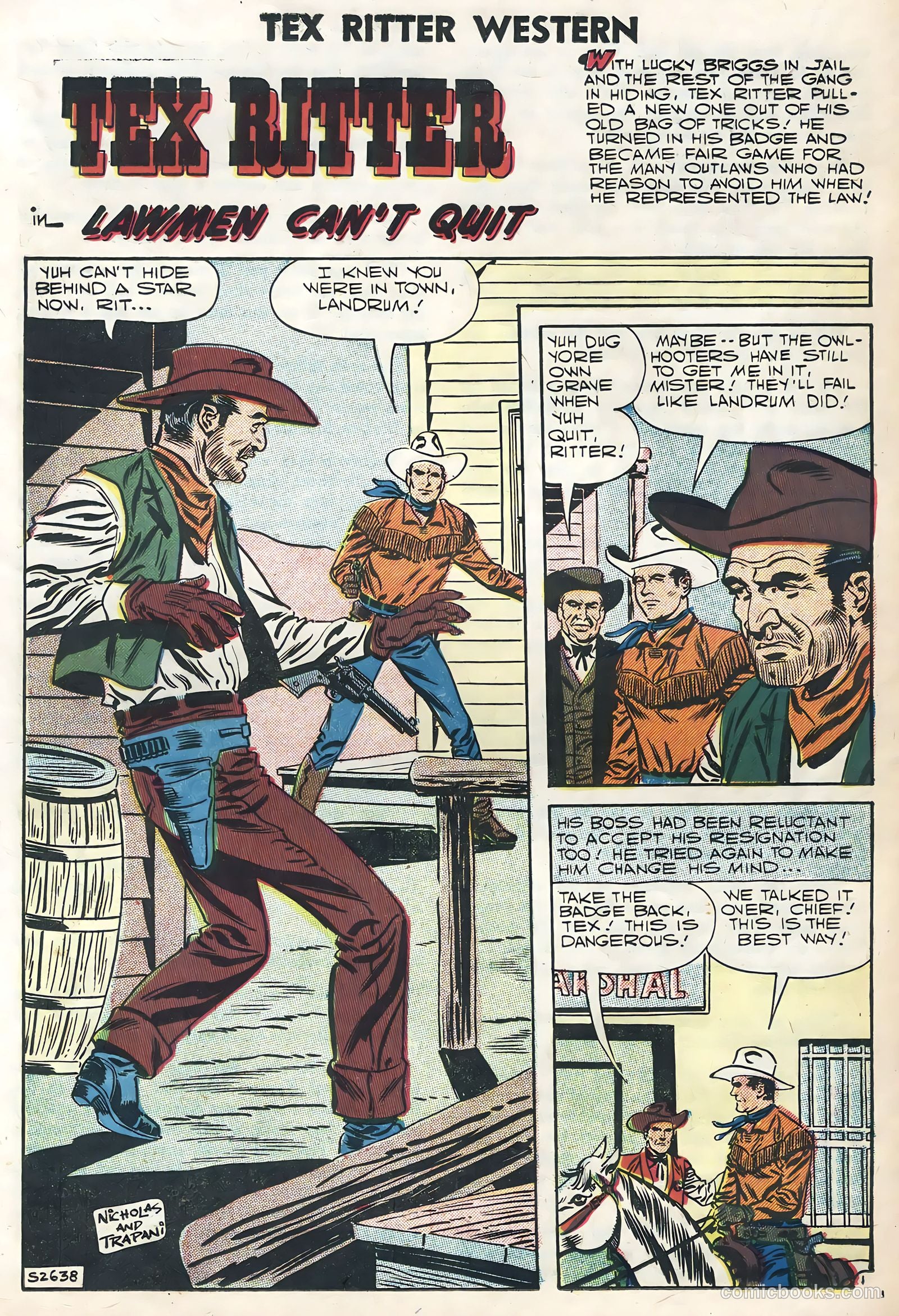 Tex Ritter Western #39 (1958) — page 20 of 36